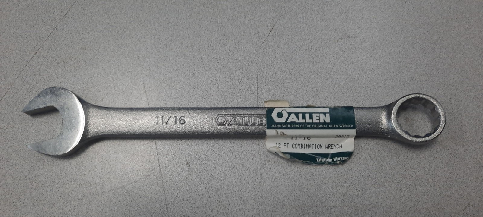 ALLEN 11/16-in Combination Wrench 12-Point 20213 Made in USA NOS