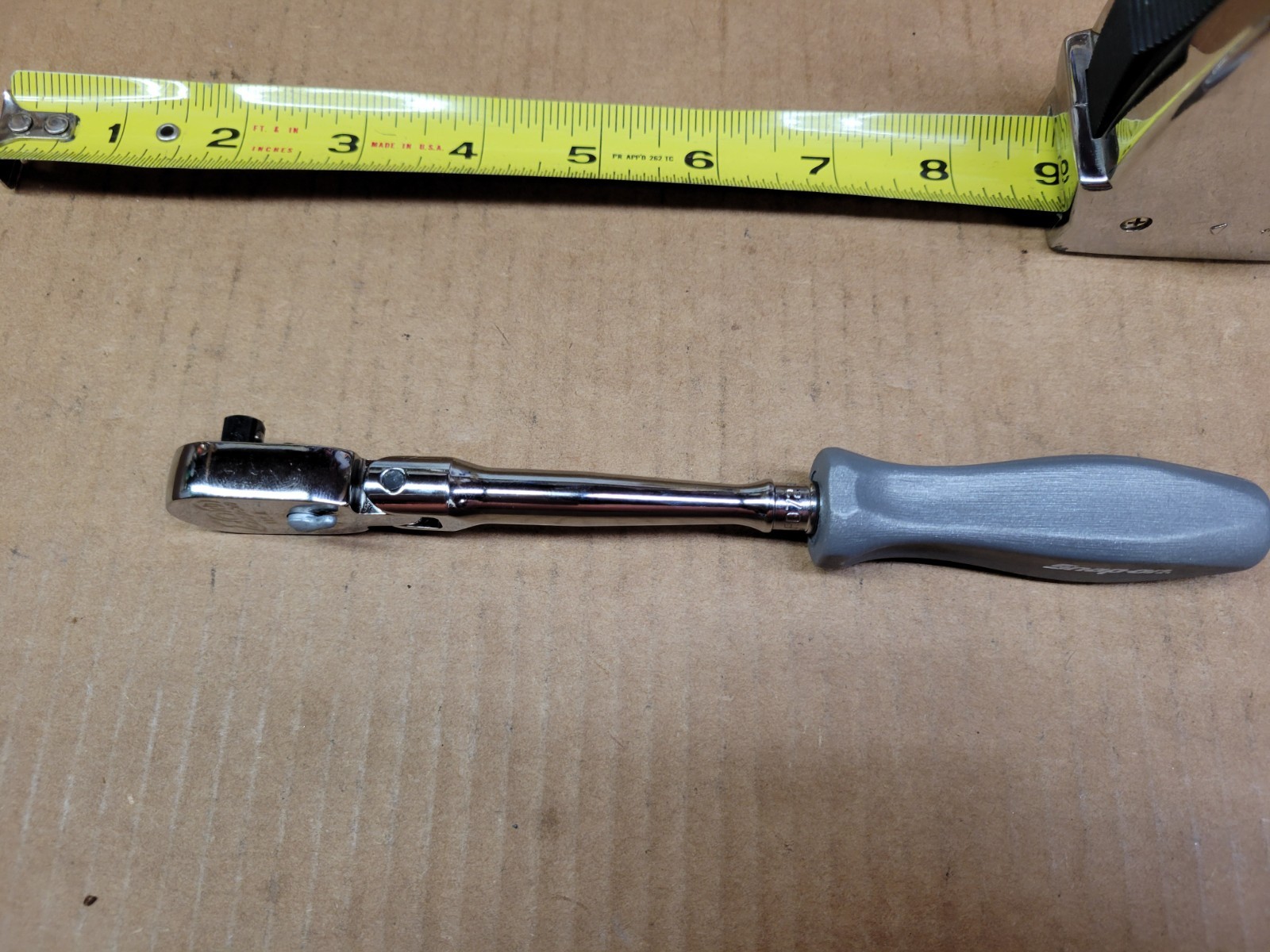 Snap-on USA 1/4″ Drive 100 Year Gray Hard Handle Flex Head Ratchet No THLFD72