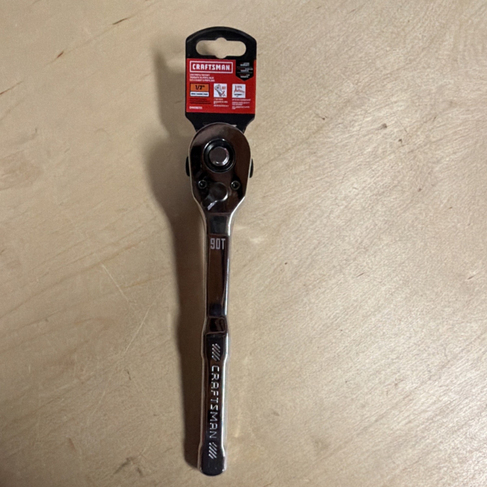 Craftsman Low Profile Ratchet 1/2” Drive 90-Teeth