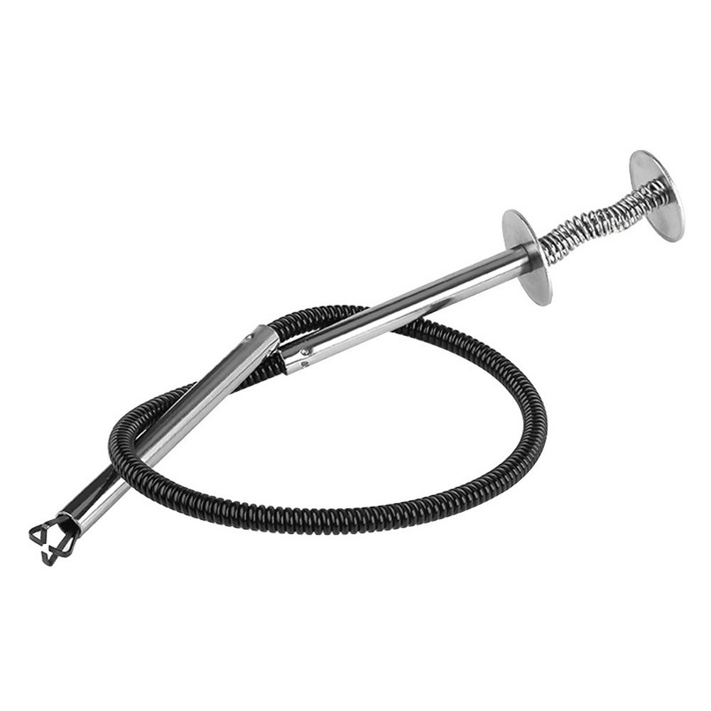 Compact Flexible Magnetic Pickup Tool with Four Claw Hook for Automotive Use
