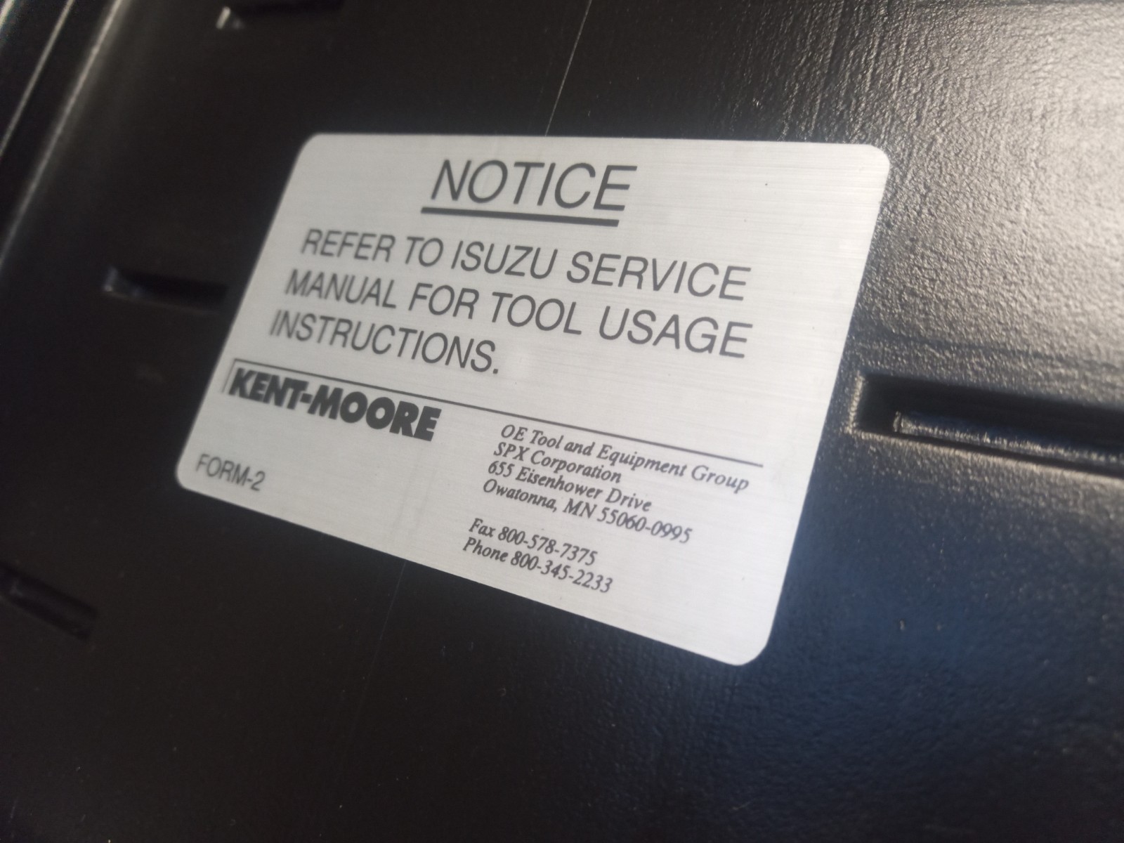 Kent Moore J-41433 Isuzu SRS Driver Passenger Load Tool Kit Diagnostic