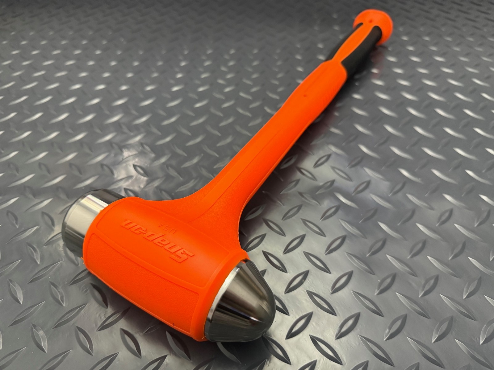 Snap-on Tools USA 56oz ORANGE Soft Grip Dead Blow Ball Peen Hammer HBBD56O NEW
