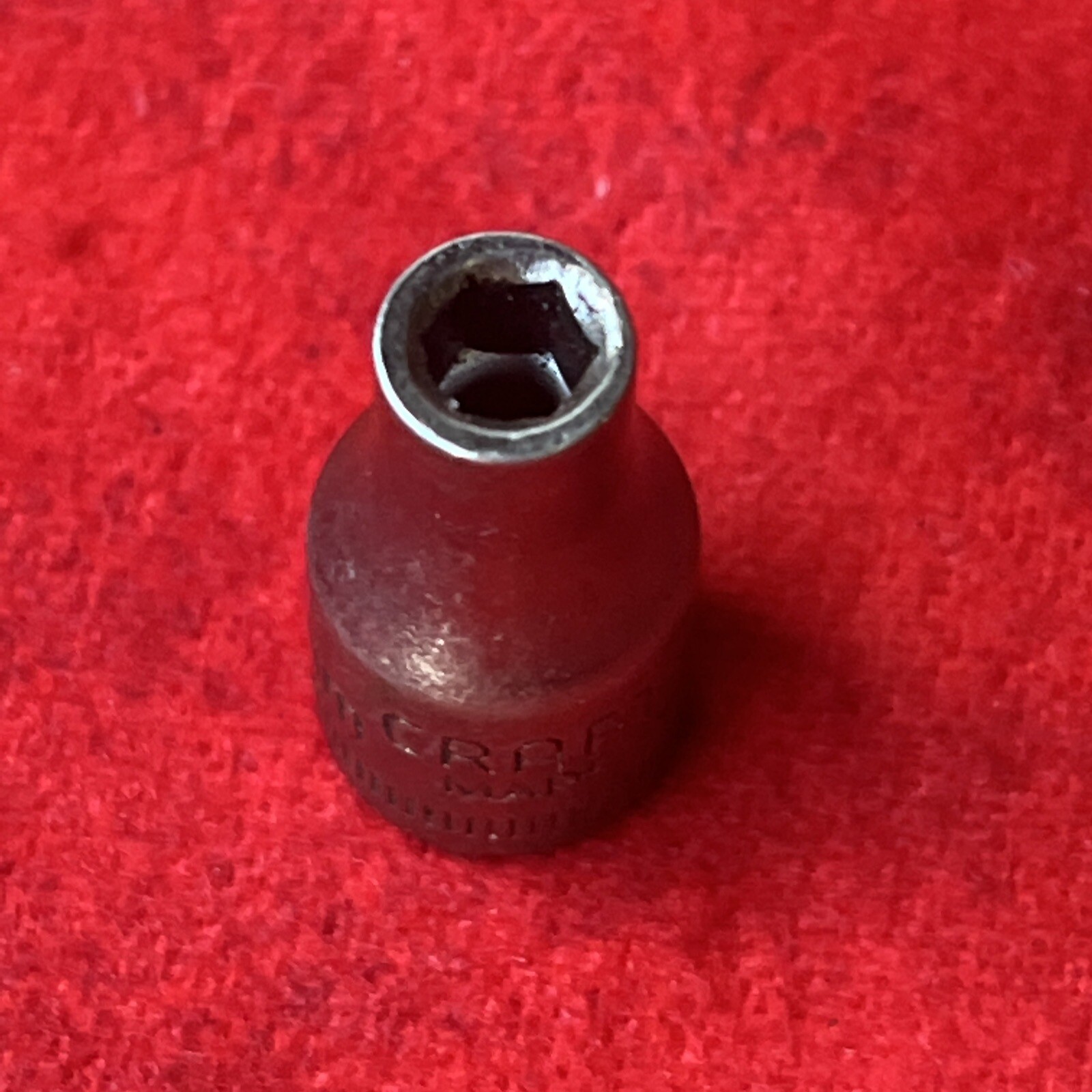 CRAFTSMAN -G2-43505 (reverse) SOCKET 4mm, 1/4” DRIVE, 6 POINT – USA (k13)