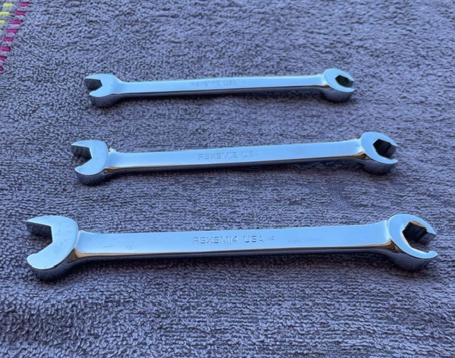 Snap-On RSXSM METRIC Open End Line Flare Nut SPEED Wrench 10mm, 12mm, & 14mm