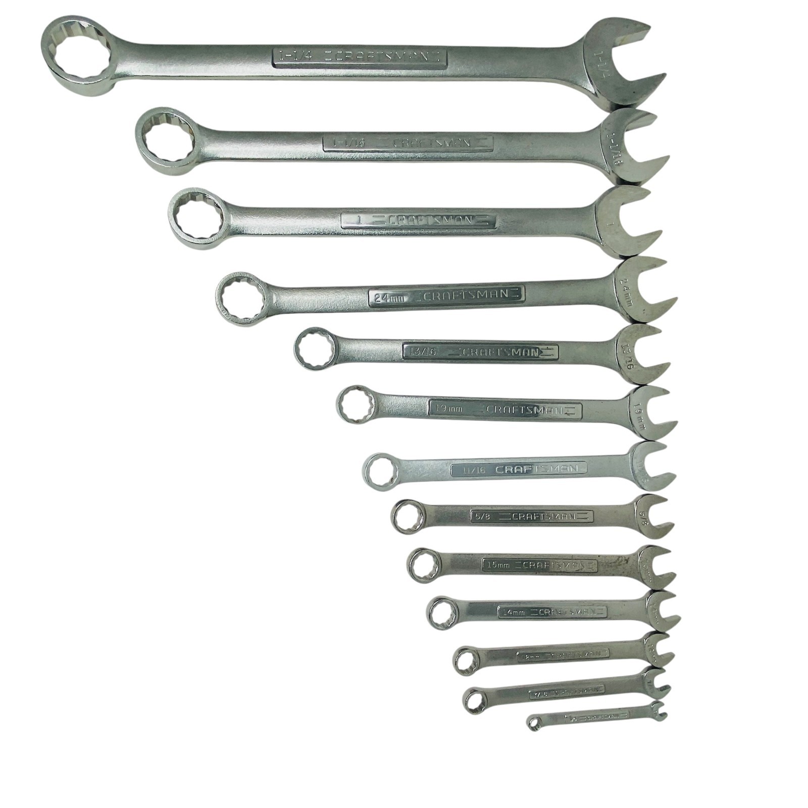 Craftsman USA Wrench Set Heavy Duty 1-1/4″ to 1/4″, Forged in USA, 13 Pcs