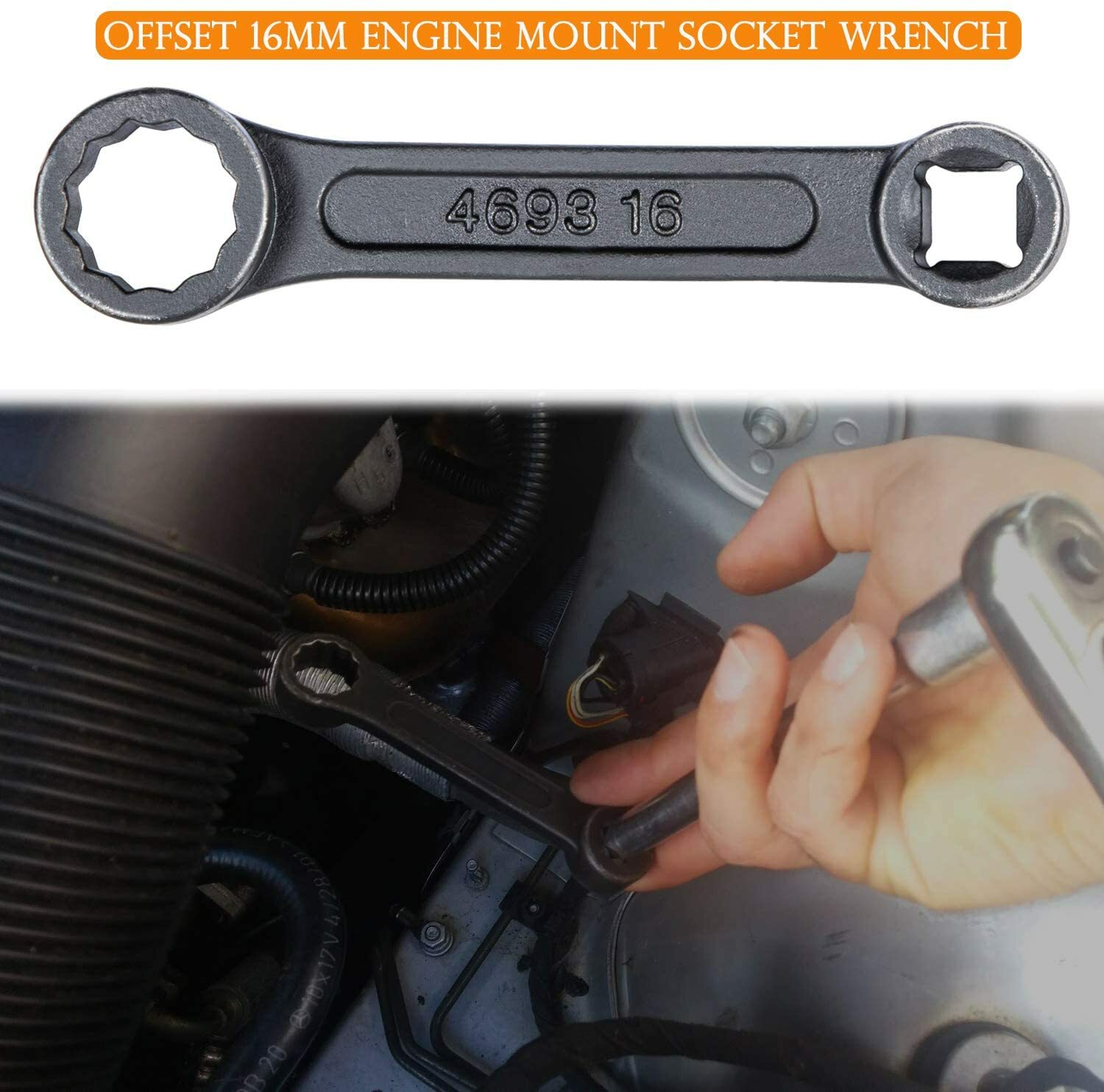 For Mercedes Benz Offset 16mm Engine Mount Socket Wrench W220/ W210/W203/W221