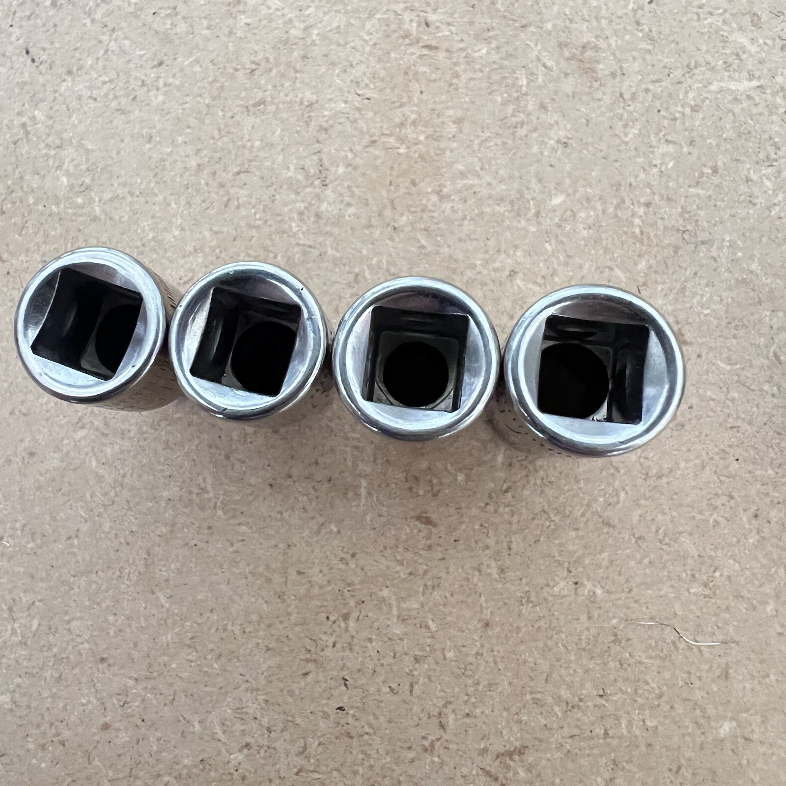 Craftsman 1/4″ Drive Metric Sockets 4mm-7mm & 10mm-12mm 6 Pt 7 Pc G USA NICE!