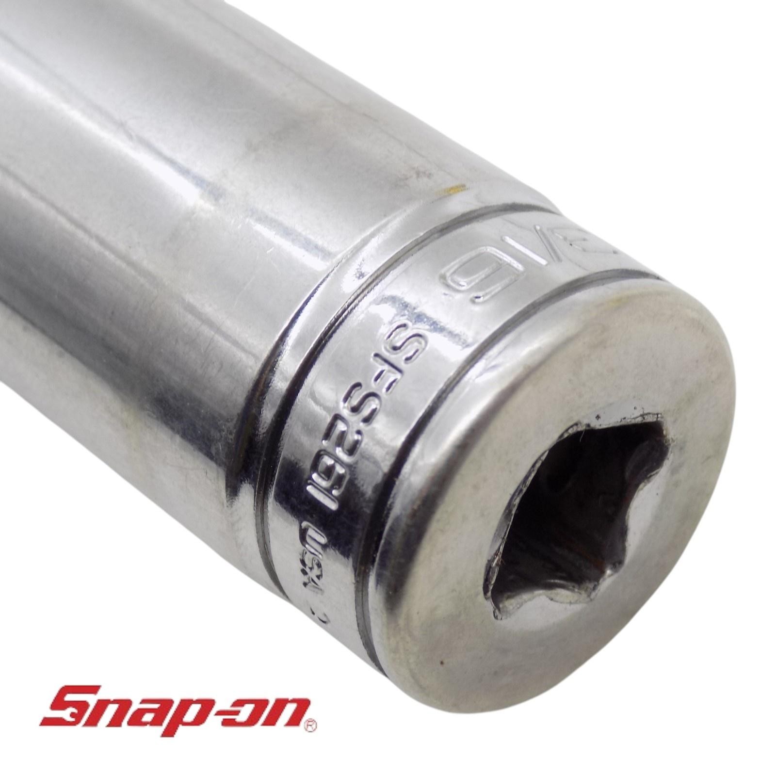 Snap-on SFS261 13/16 In 3/8 Drive SAE 6-Point Deep Standard Chrome Socket Tool