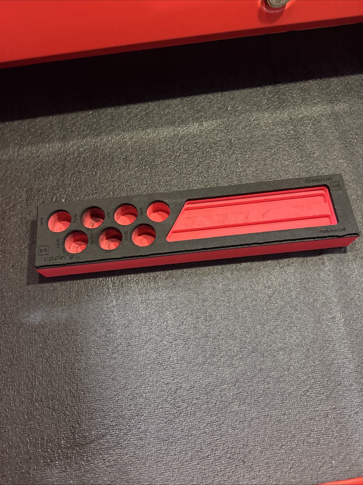 Snap-On Foam Tray, SAE 3/4, 5/8, 9/16, 1/2, 7/16, 11/16 and 3/8 in FMIMSW04B