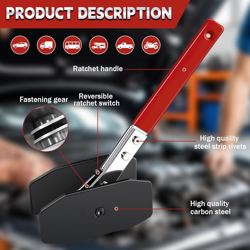 Car Ratchet Brake Piston Wrench Press Portable Spreader Caliper Pad Install Tool