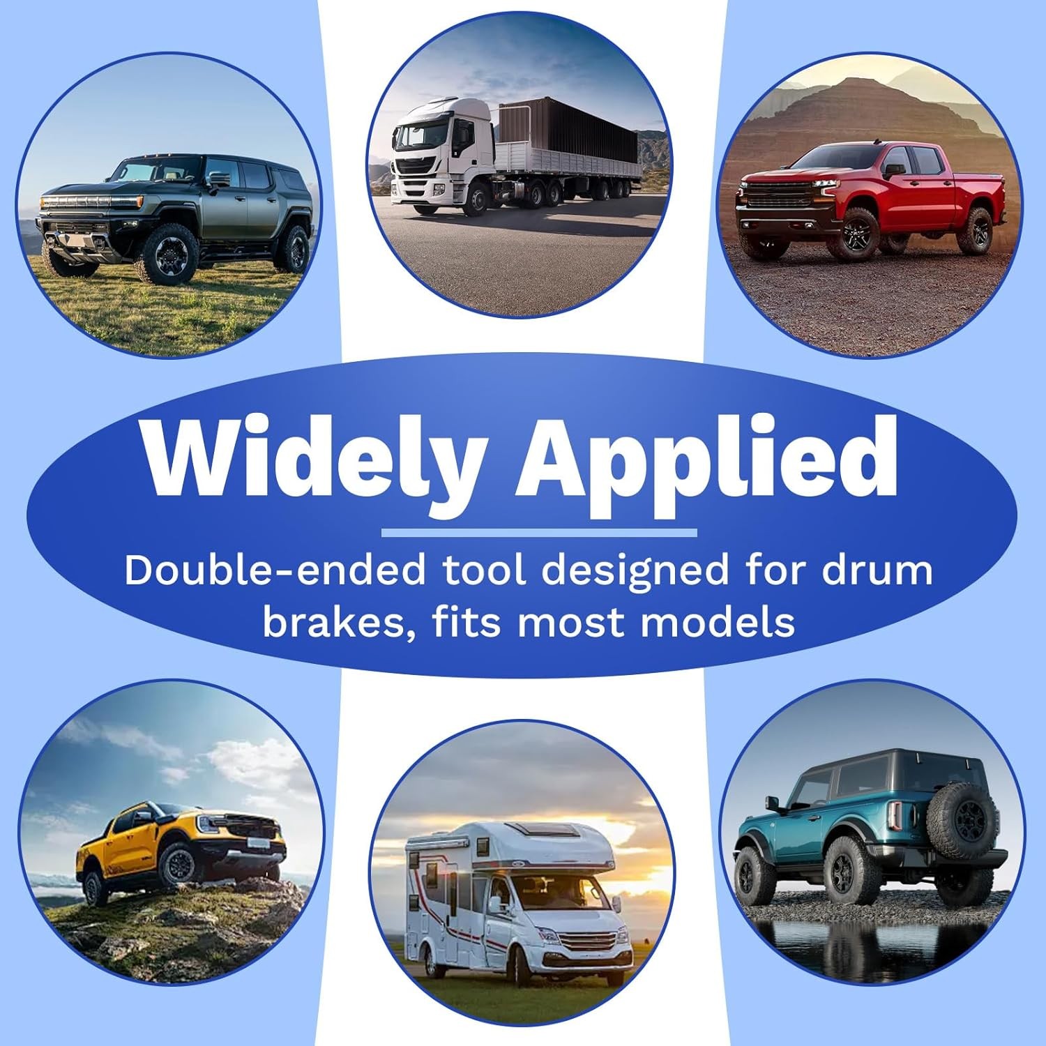 Brake Spring Pliers, Drum Brake Adjusting Tools, Shoe Return Spring Install