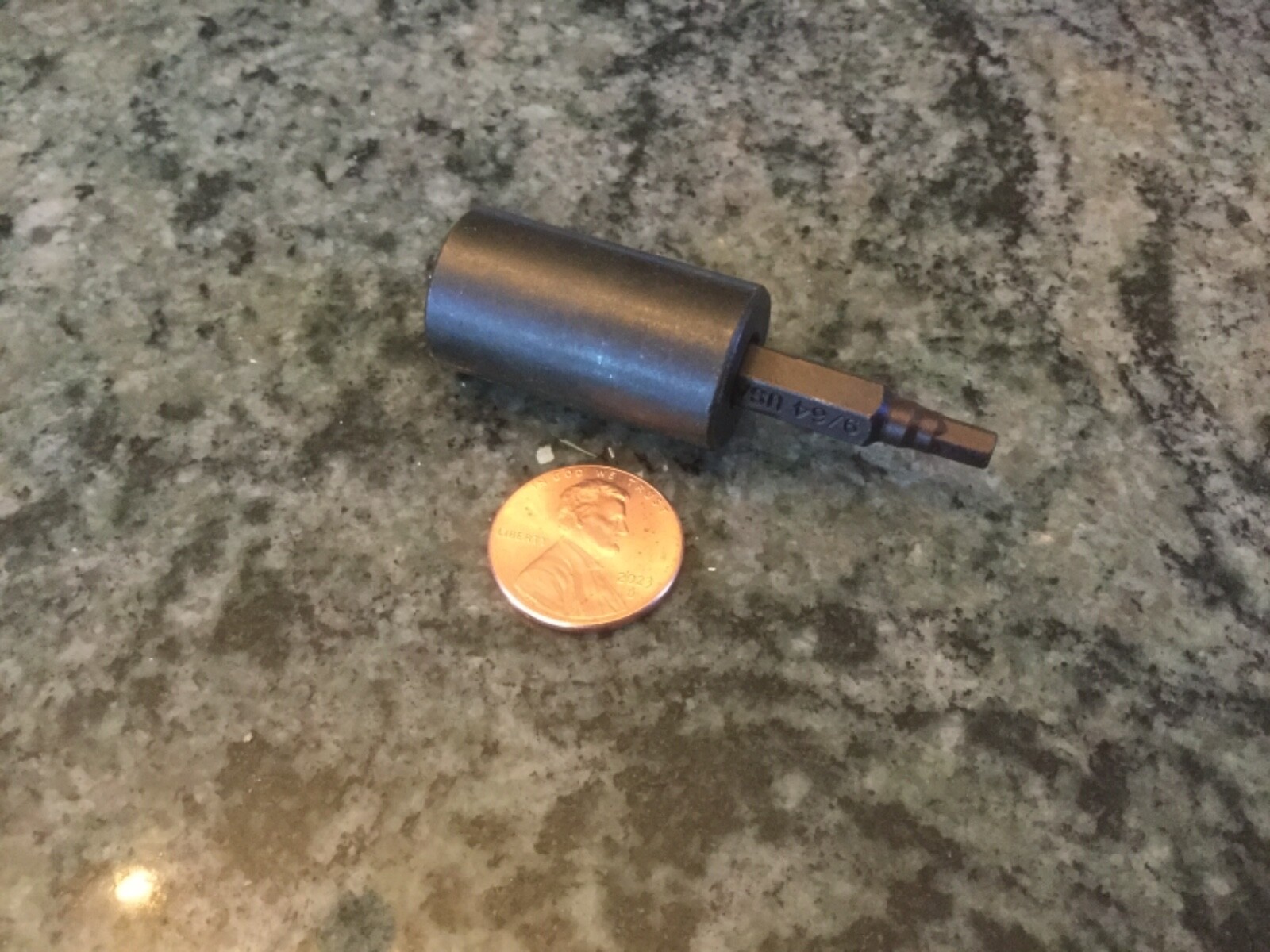 VIM TOOLS H614 ADAPTER DRIVE 1/4 + 9/64 Bit Hex 3/8″ Square Drive Straight USA