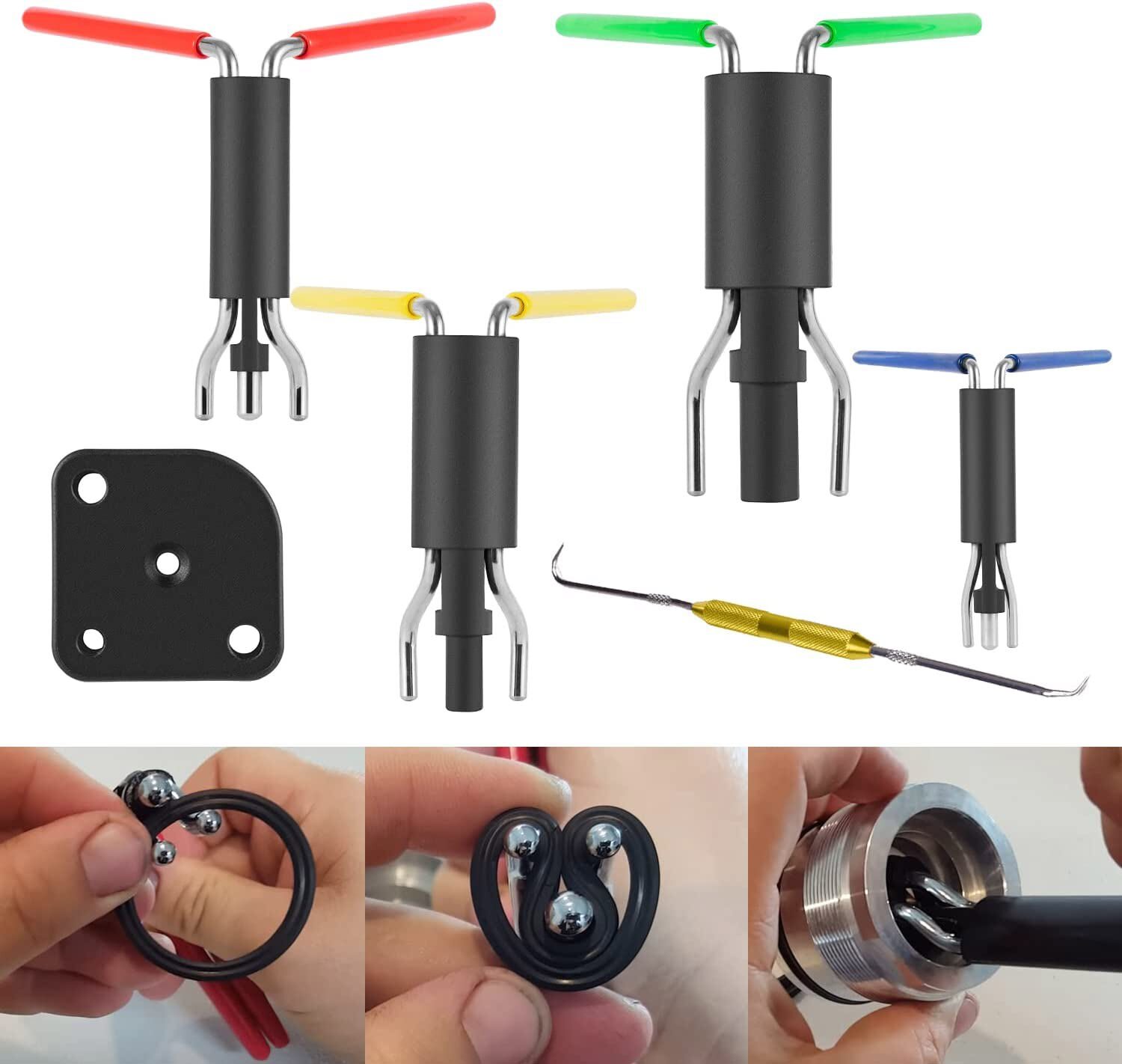 Hydraulic Seal Installation Tool Set, Hydraulic Cylinder Seal Twistor Kit (6pcs)