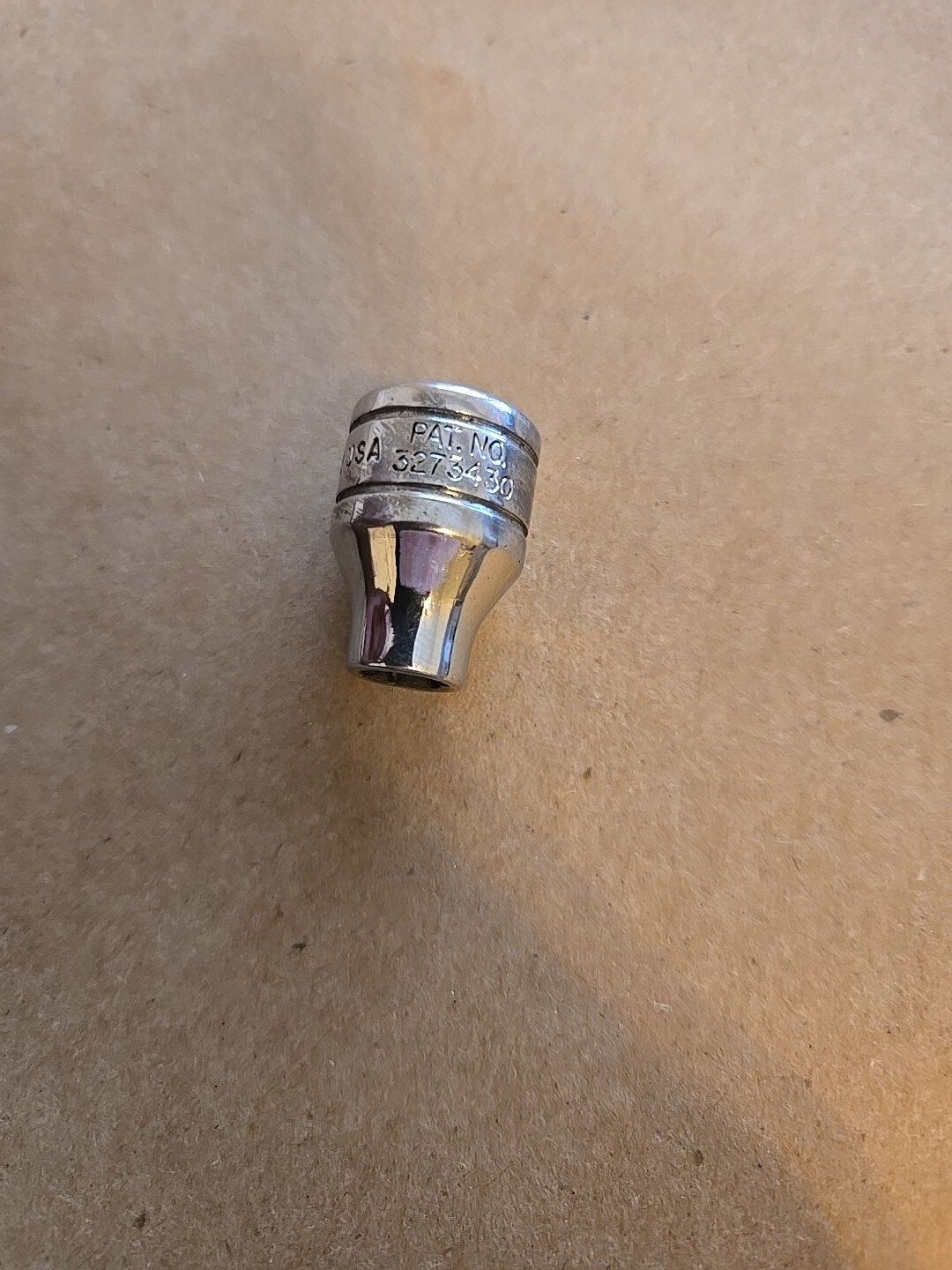 Snap On 3/8″ Drive 1/4″ 6PT SAE Shallow Chrome Socket USA FS081