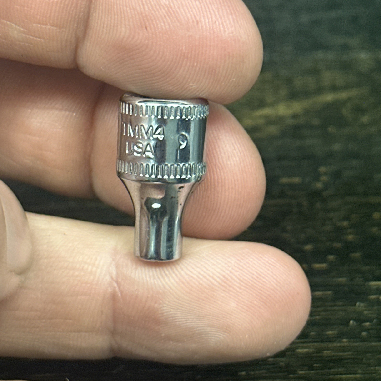Snap On Tools 1/4 Drive 6 Point 4 mm Metric swallow Socket TMM4 USA Made #b