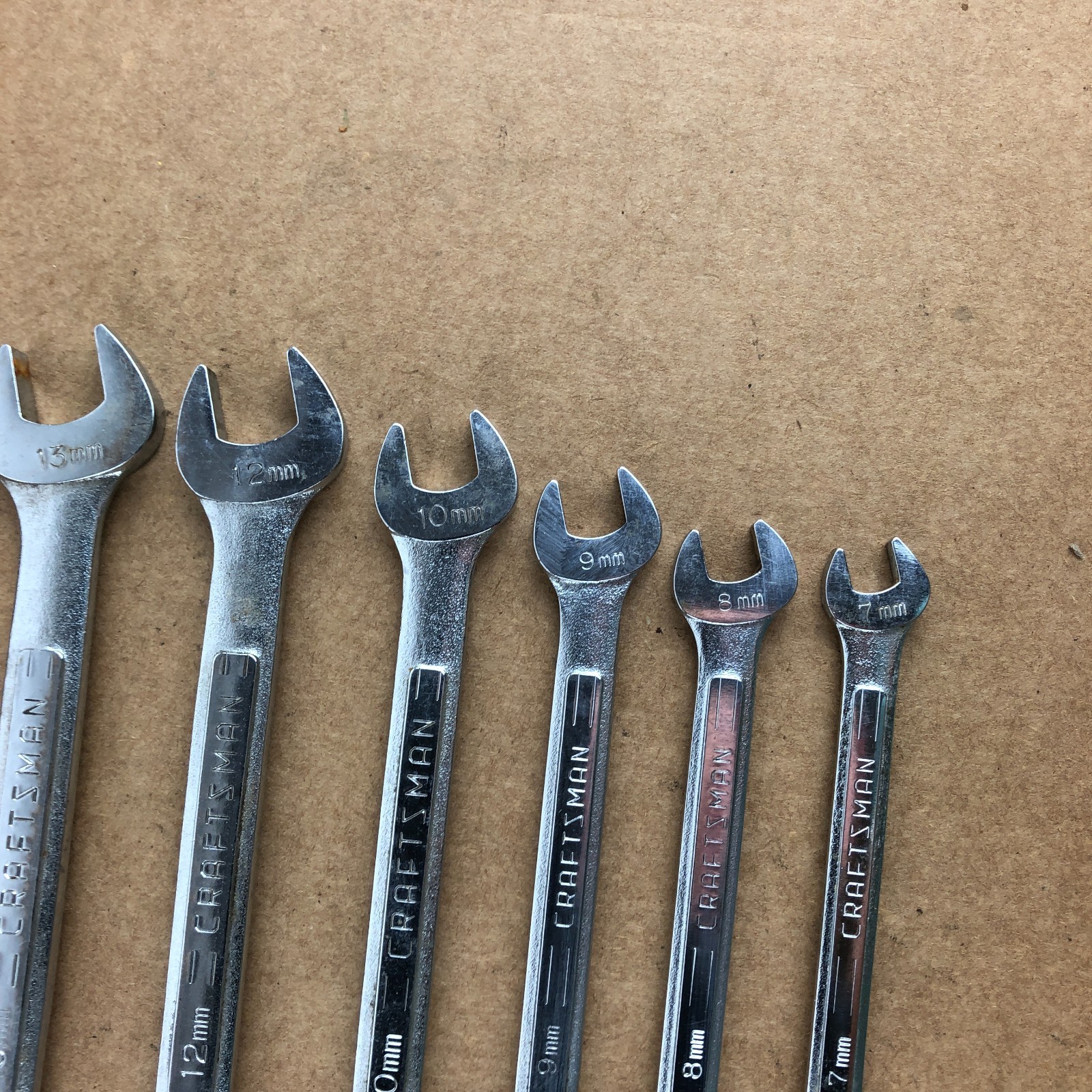 Craftsman Japan 8 Pcs. Combination Wrench Set Molybdenum BF 7mm to 16mm Metric