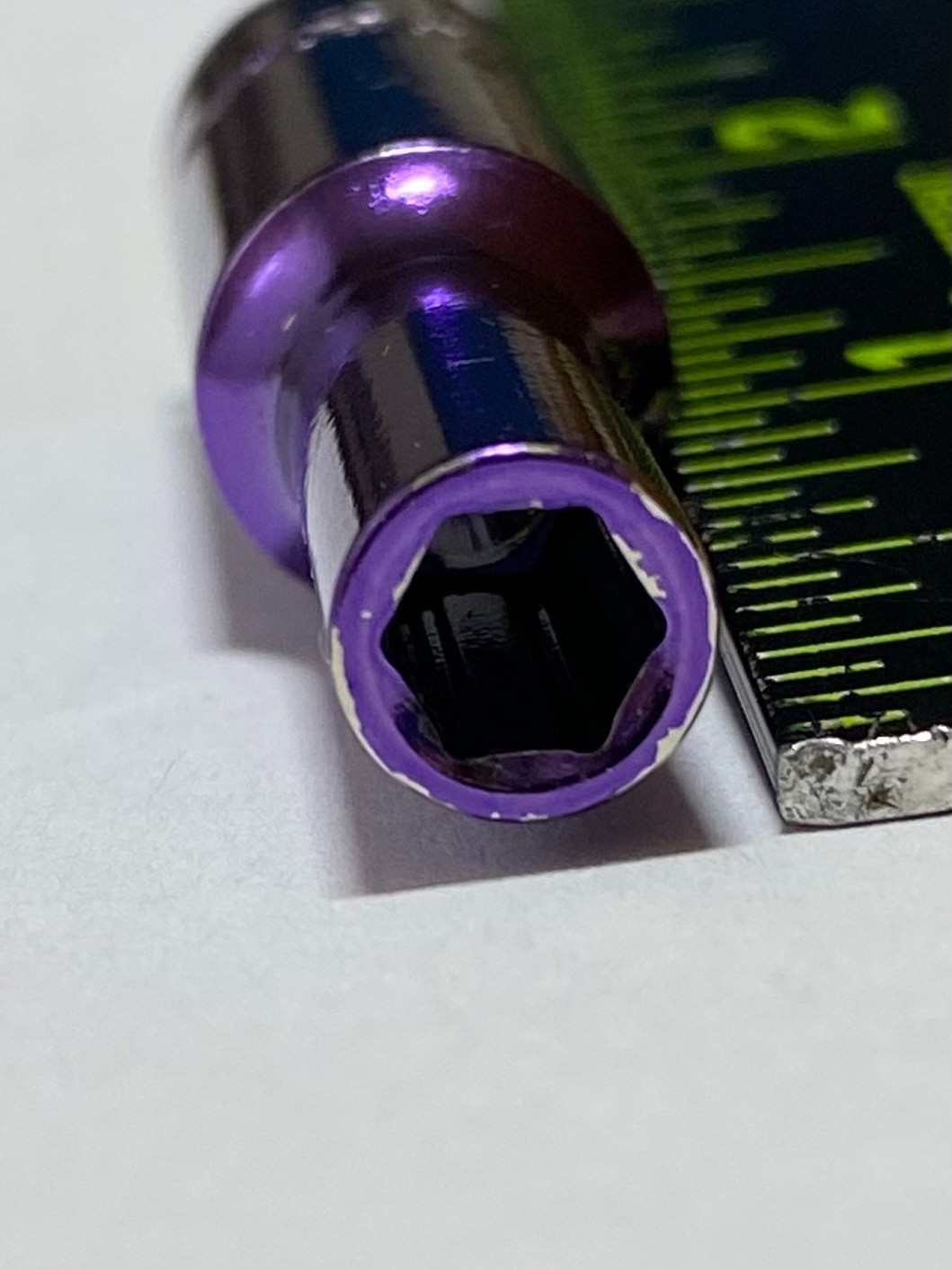 Pittsburgh Pro Purple 5mm 1/4″ Drive 6 Point Metric Deep Socket 2 inches Long