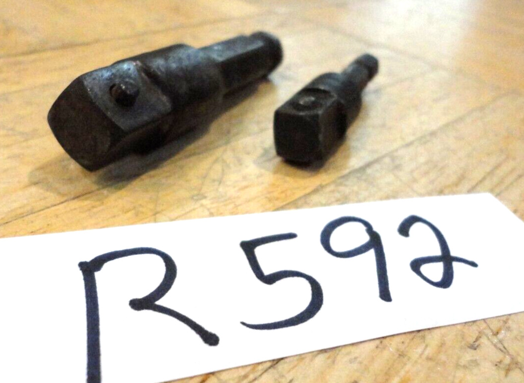 SNAP-ON TOOLS 2 PC. 3/8 DR POWER HEX TO SQUARE ADAPTOR, 1/2 DR 7/16 HEX SHANK