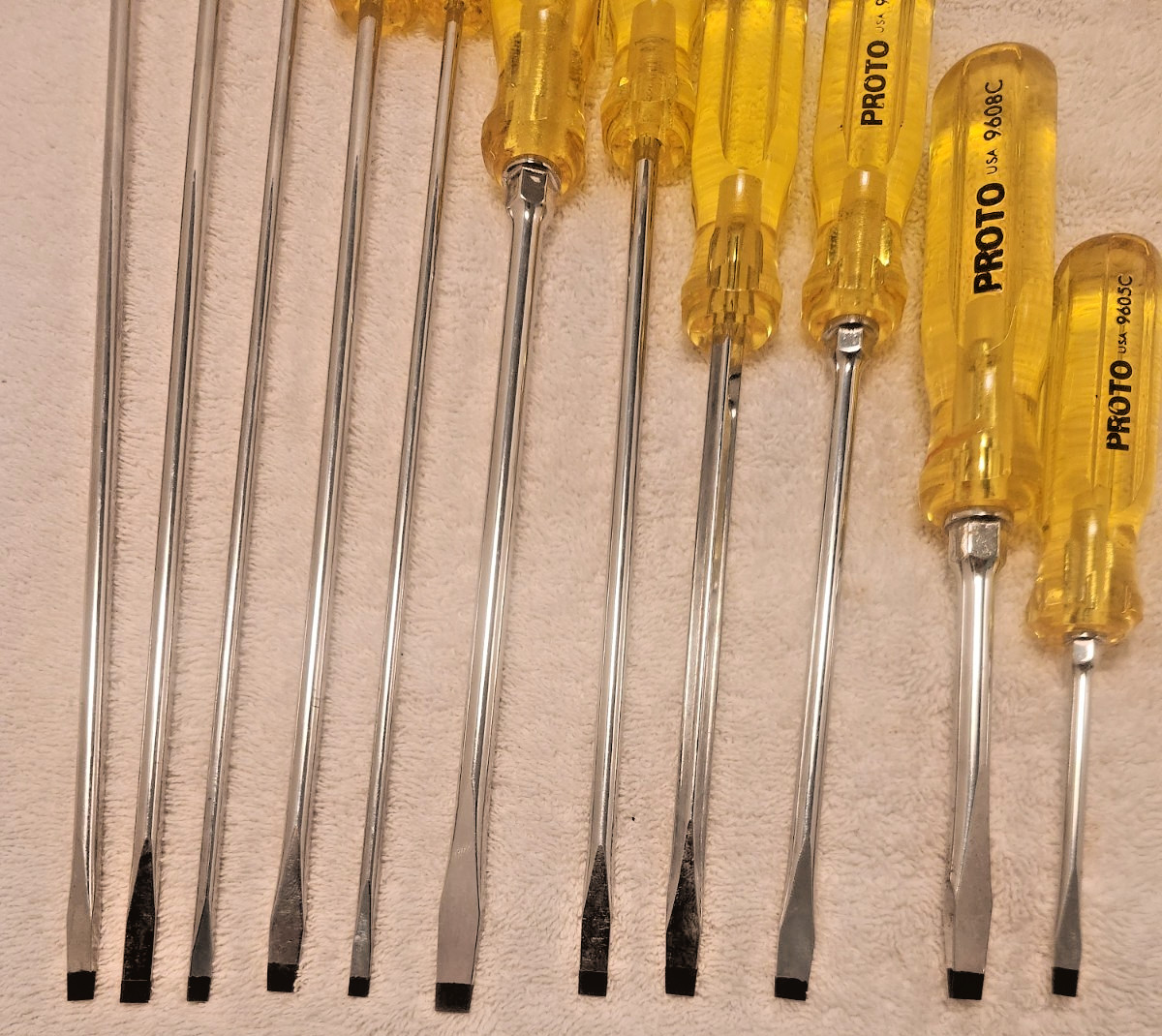 New Old Stock NOS Proto Screwdriver Set Black Tip Professional Grade Tools U.S.A