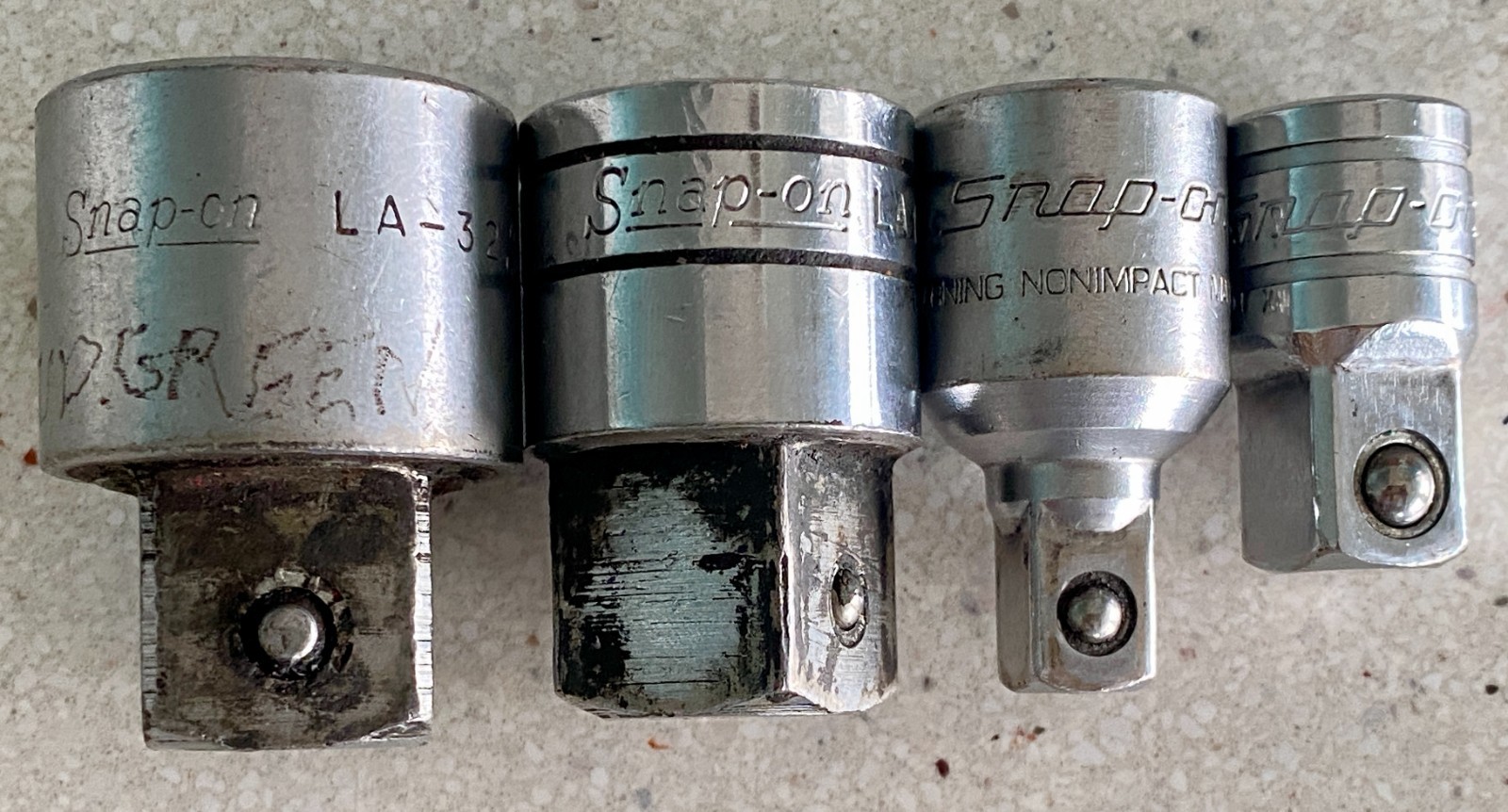 Snap-On Tools USA Adapter Lot of 4 LA12 LA32 AIMF A2A Used