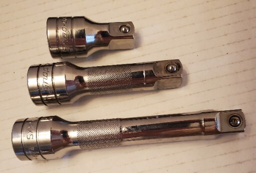 Snap On 1/2″ Drive 5 PC Extension Set PAKTY280, SXK2, SXK3, SXK5, SXK8, SXK11