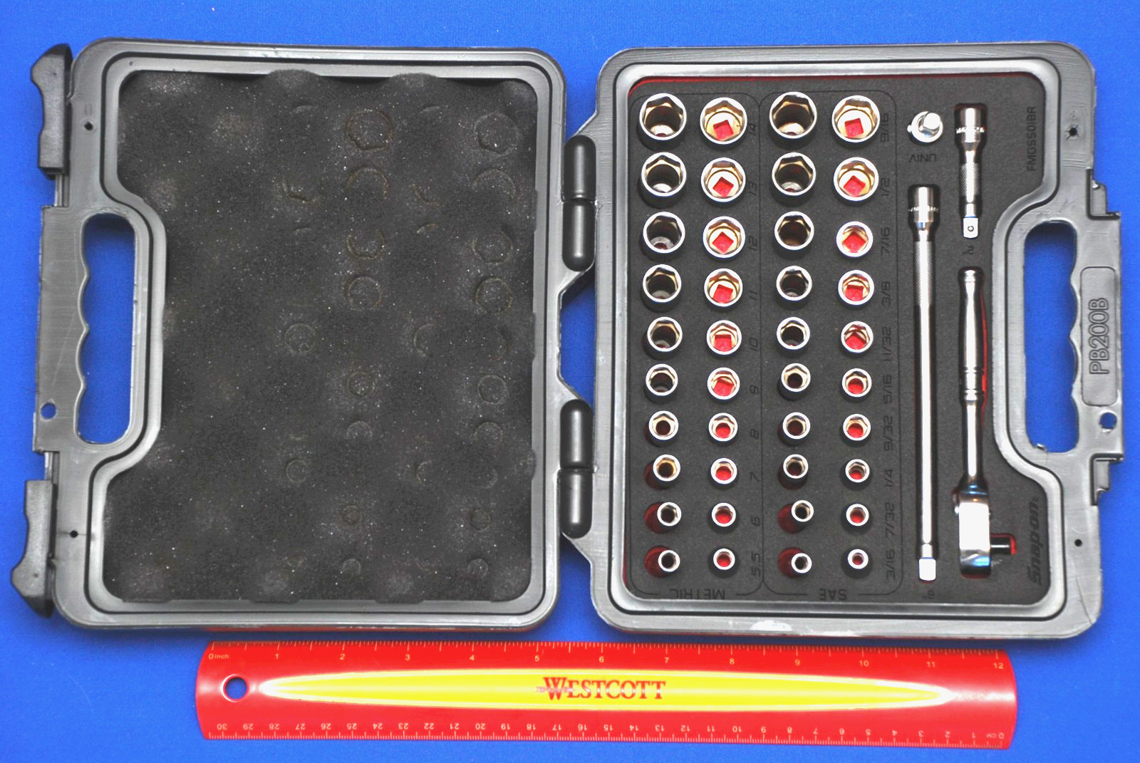 Snap-on FACTORY SEALED 44 Pc 1/4″ Drive 6-Point Metric/ SAE General Service Set