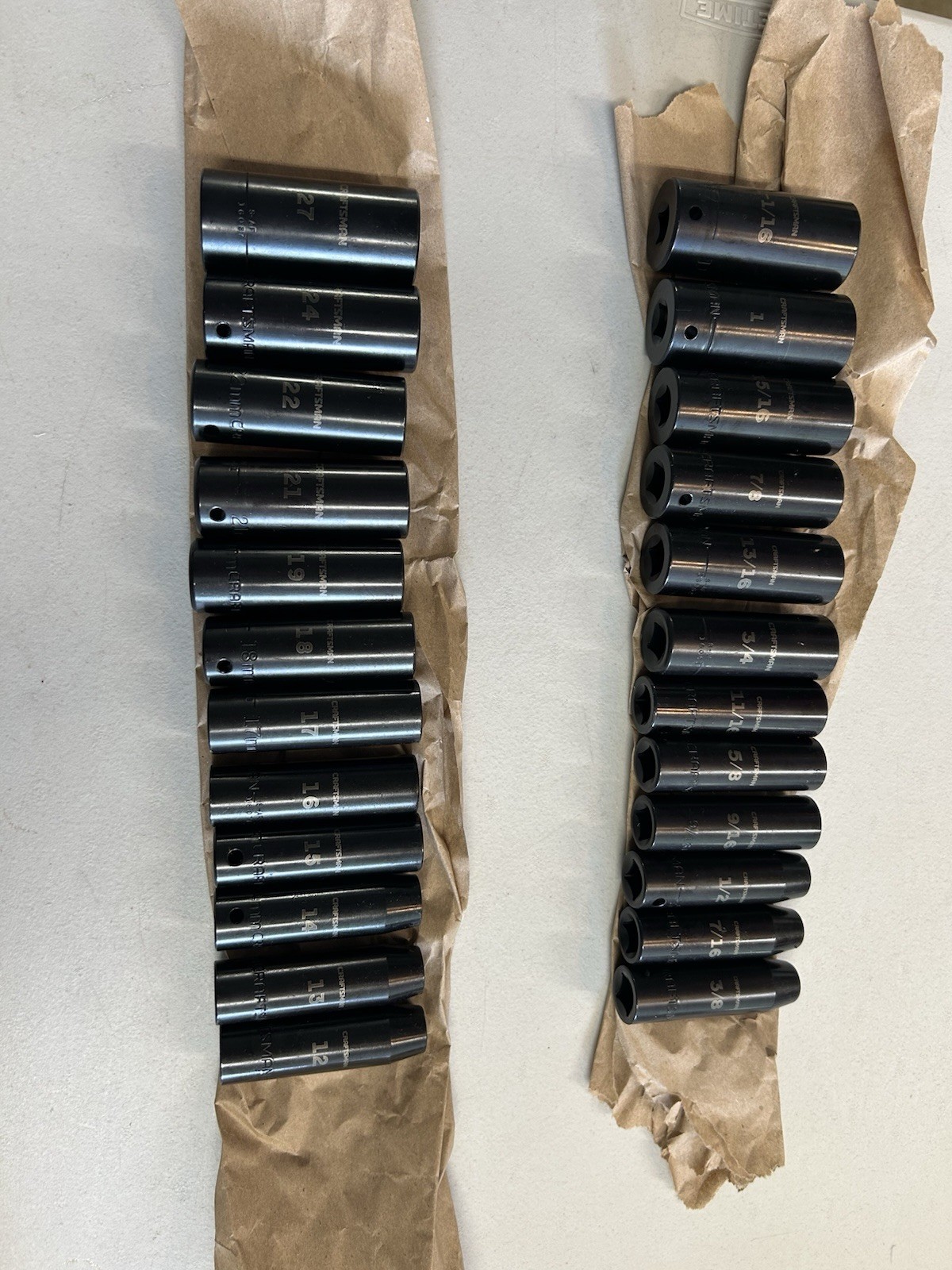 Craftsman Impact Sockets SAE And Metric