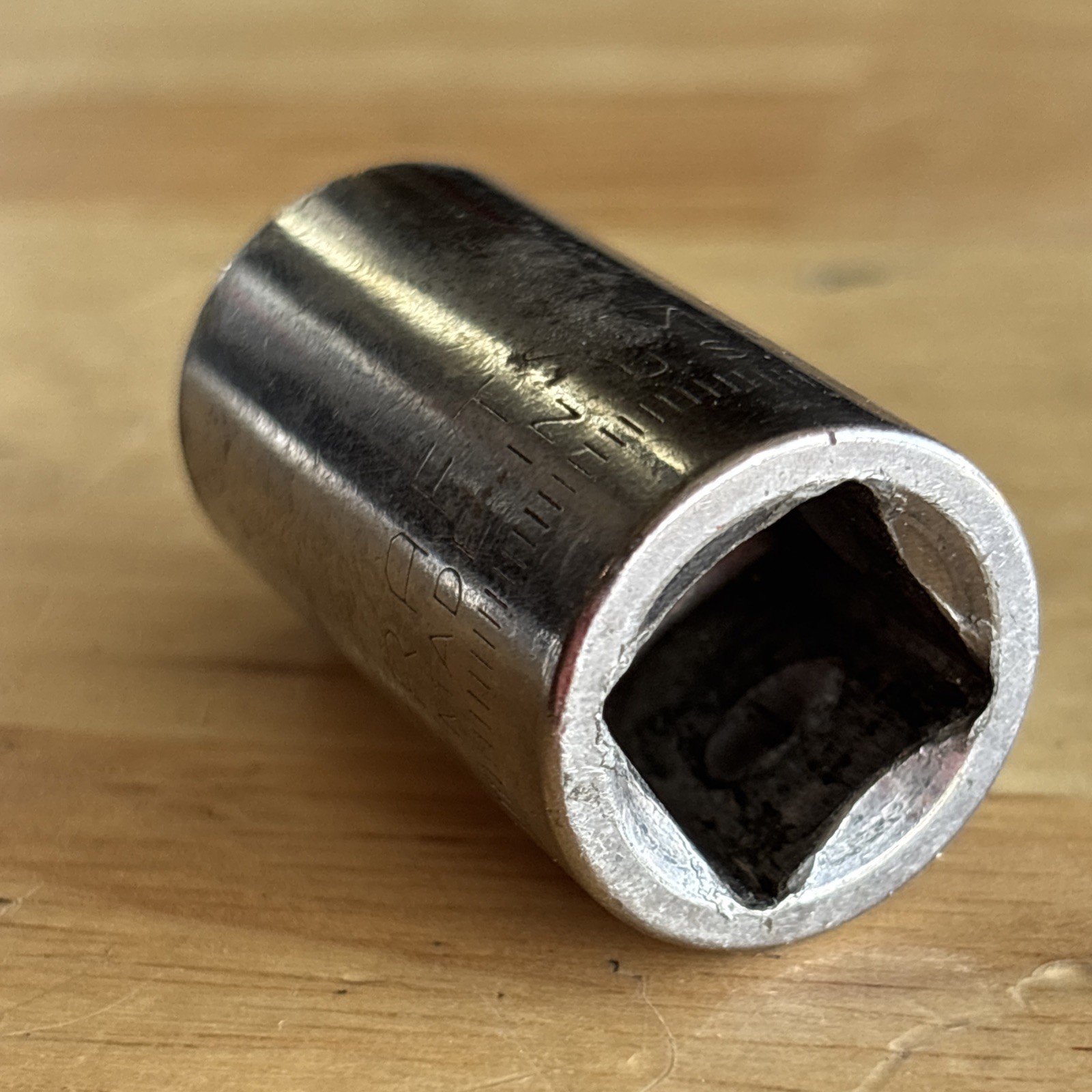 Craftsman 15mm Shallow Socket 1/2″ Drive 12 Point Inverted G1 Series 44236 USA