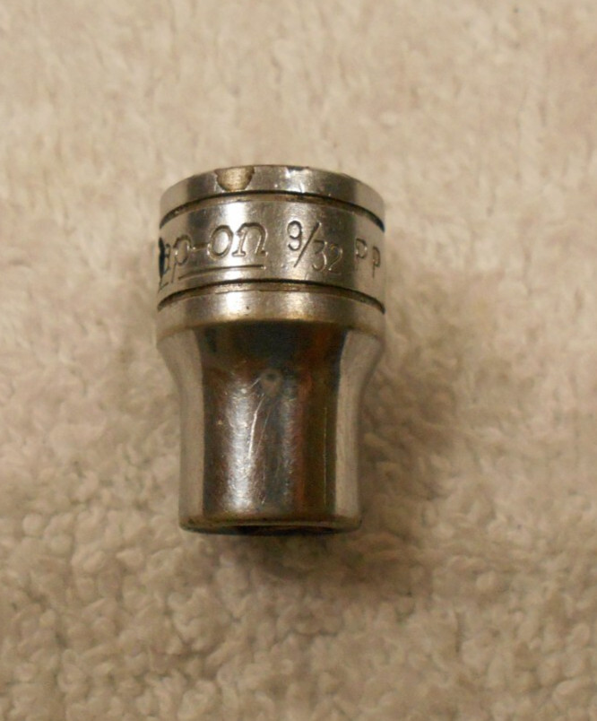 Vintage Snap-on Tools PP409, 3/8″ Drive , 9/32″ Internal Pipe Plug Socket