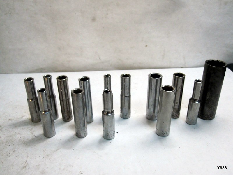 CRAFTSMAN set of 16 sockets mix lot see description