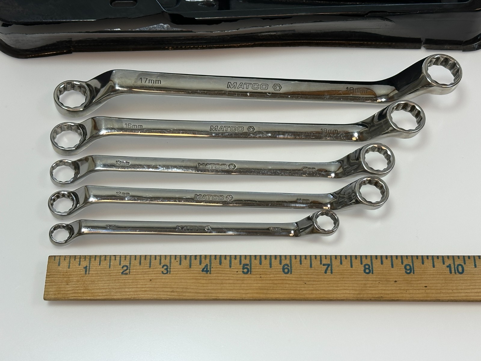 🇺🇸 Matco Tools USA SRBLM5T 5pc Offset Double Box METRIC 10mm-19mm Wrench Set