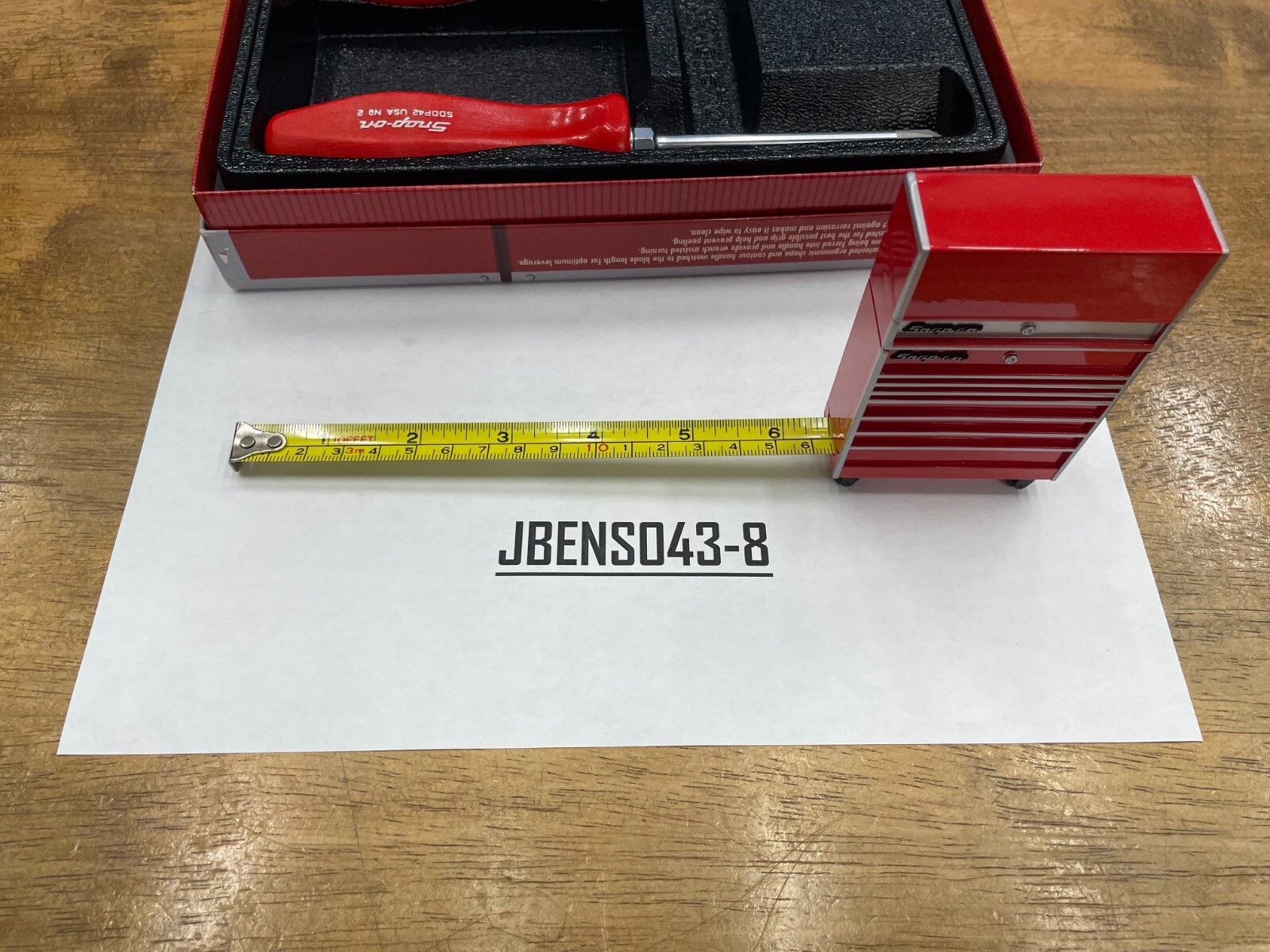Snap-on Tools NOS RARE Limited Screwdriver Set & Tool Box Tape Measure SDDX20TMX