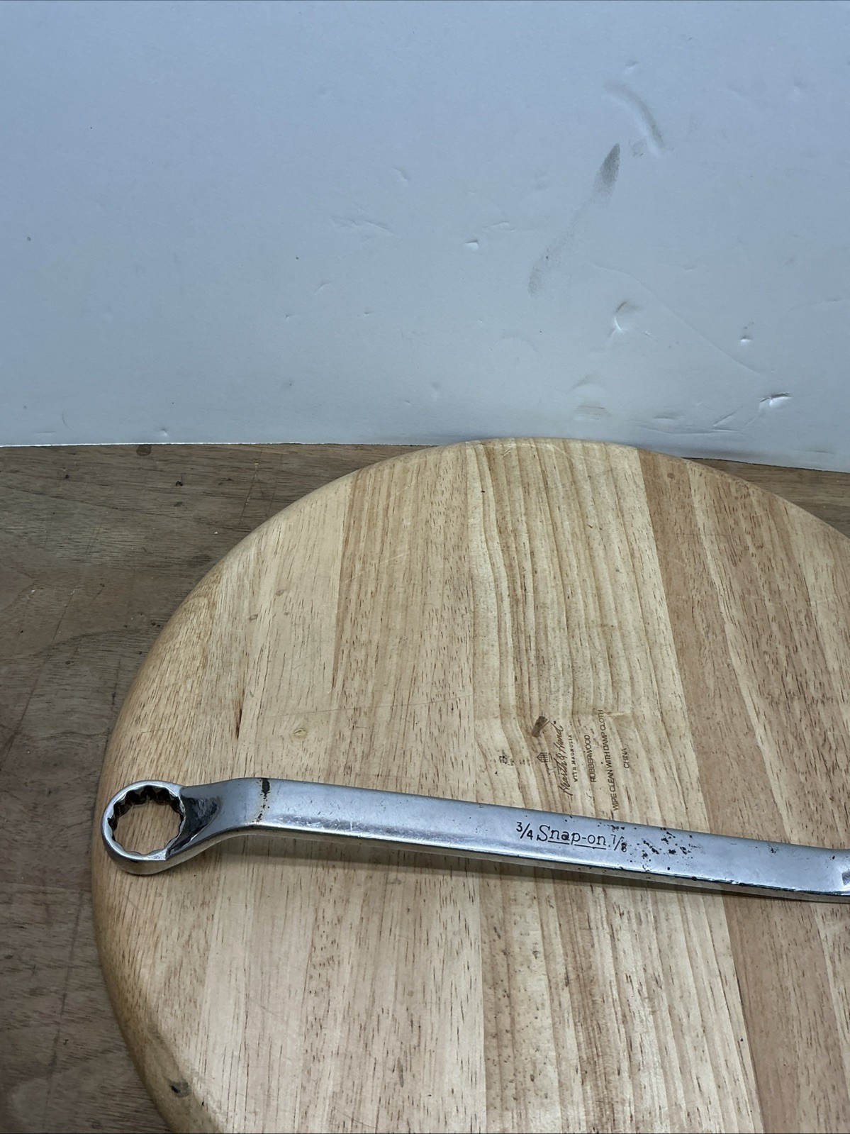 Snap On Tools SAE Wrench 12 Point Box End Off Set 3/4″ – 7/8″ XO2428 USA (T)