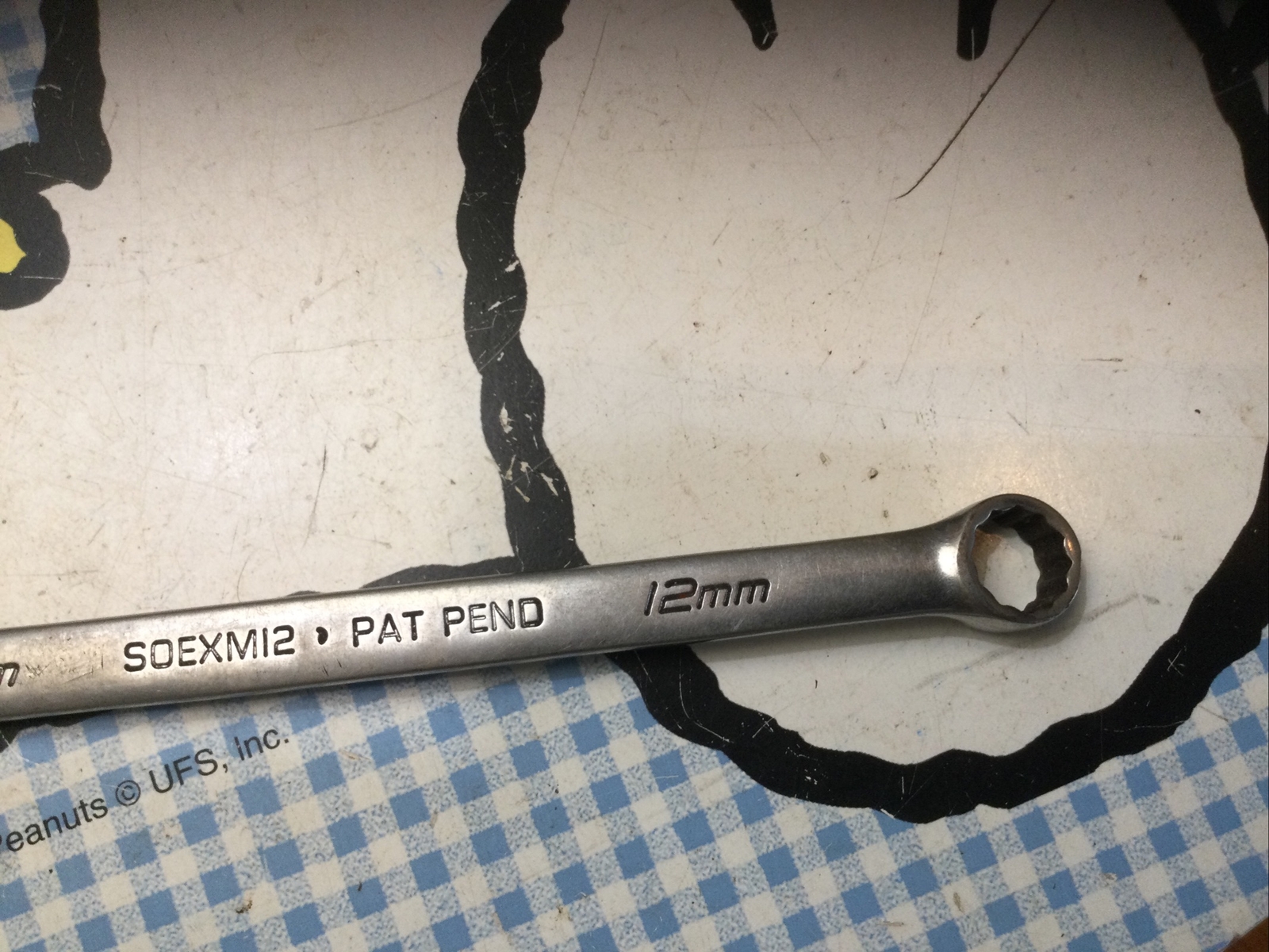 Snap On 12MM Flank Drive Plus Combination Wrench SOEXM12 Patten Pending