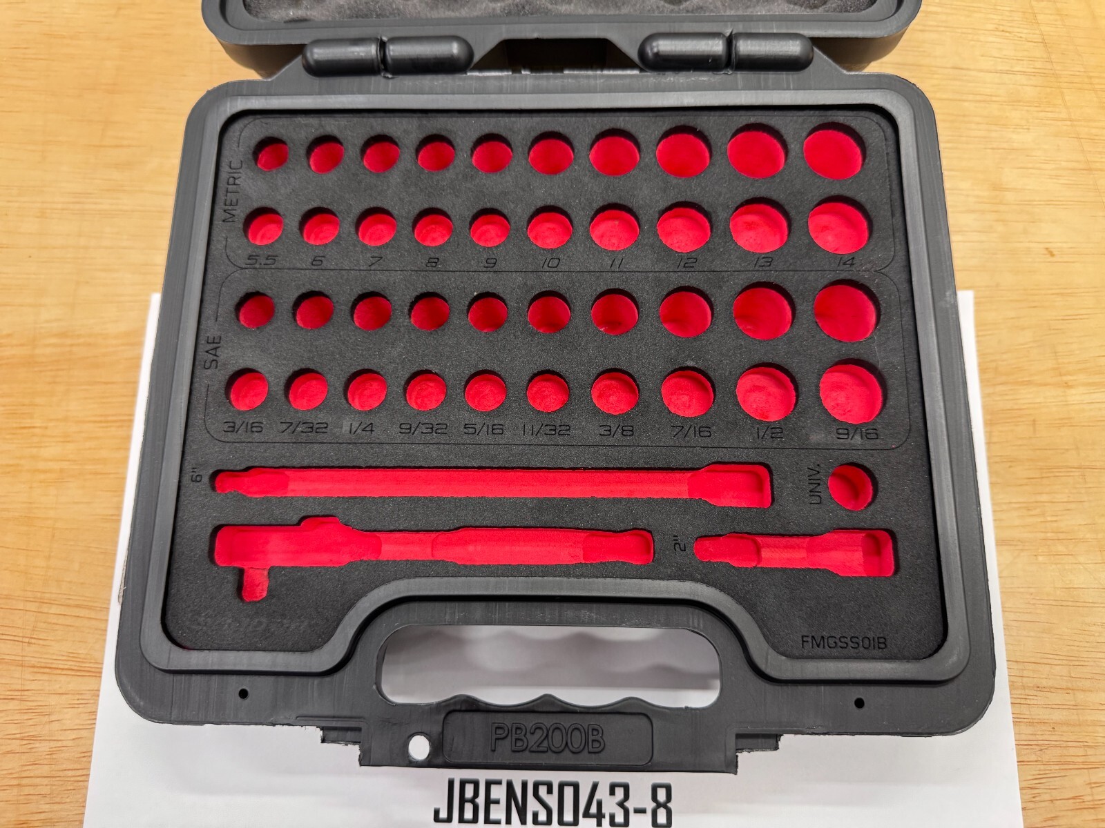 Snap-on Tools NEW 44pc 1/4″ Drive General Service Set CASE & FOAM ONLY 144TMPBFR