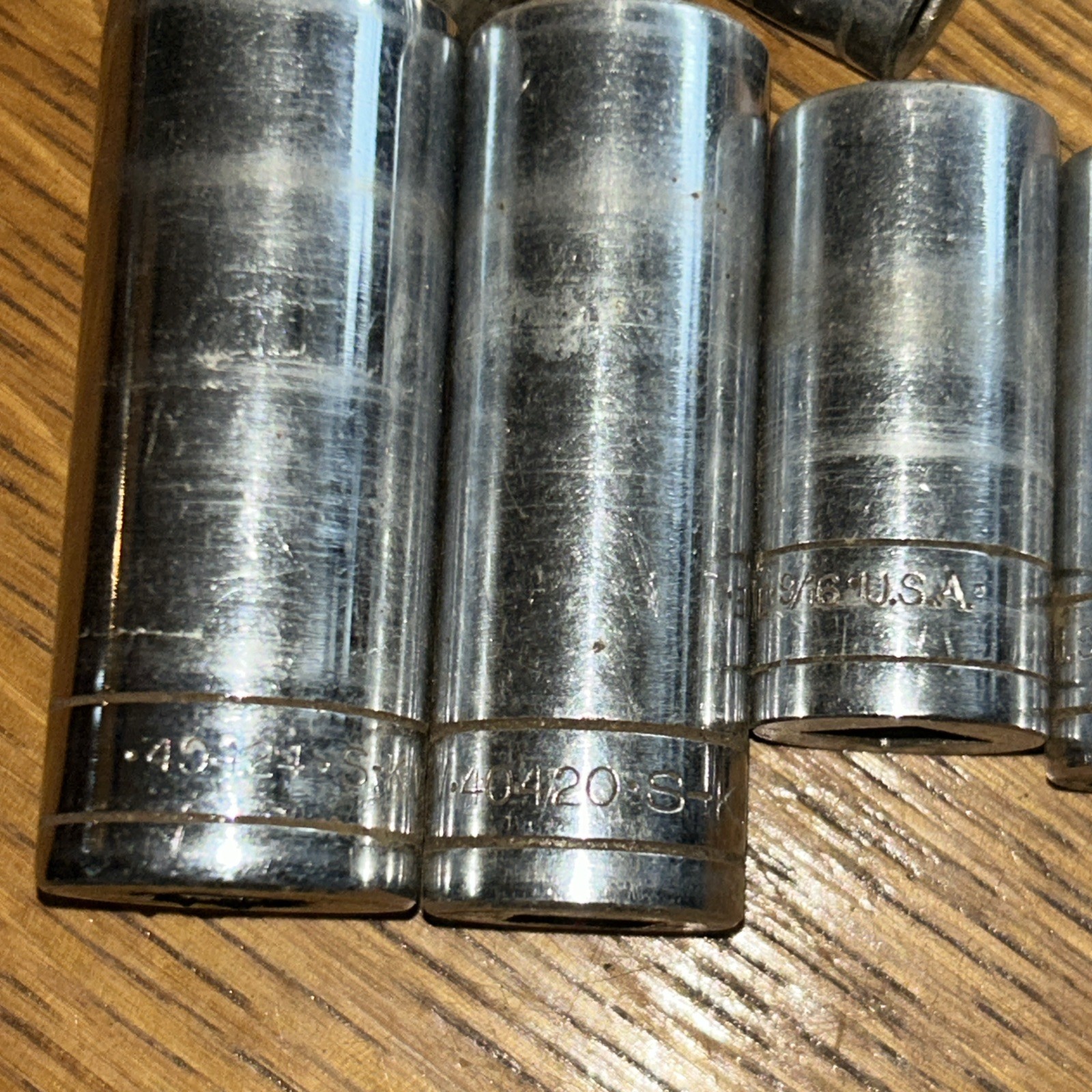 S-K Tools 3/8″Drive Short & Deep Sockets- 2 Ext – 1 Wobble Socket 15 In All USA
