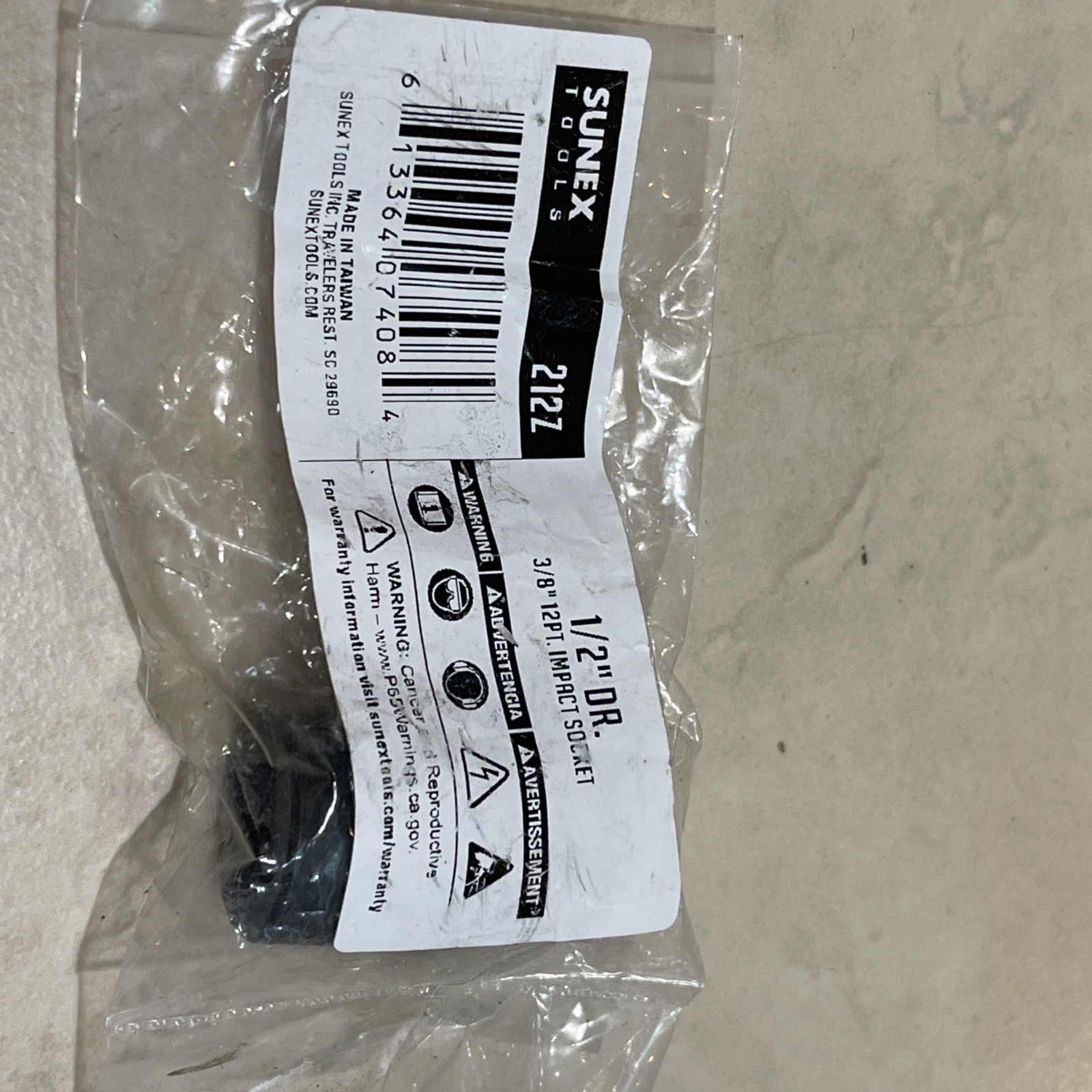 Sunex 212z 3/8″ 1/2″ Drive 12 Point Shallow Impact Socket Standard Tools 12pt