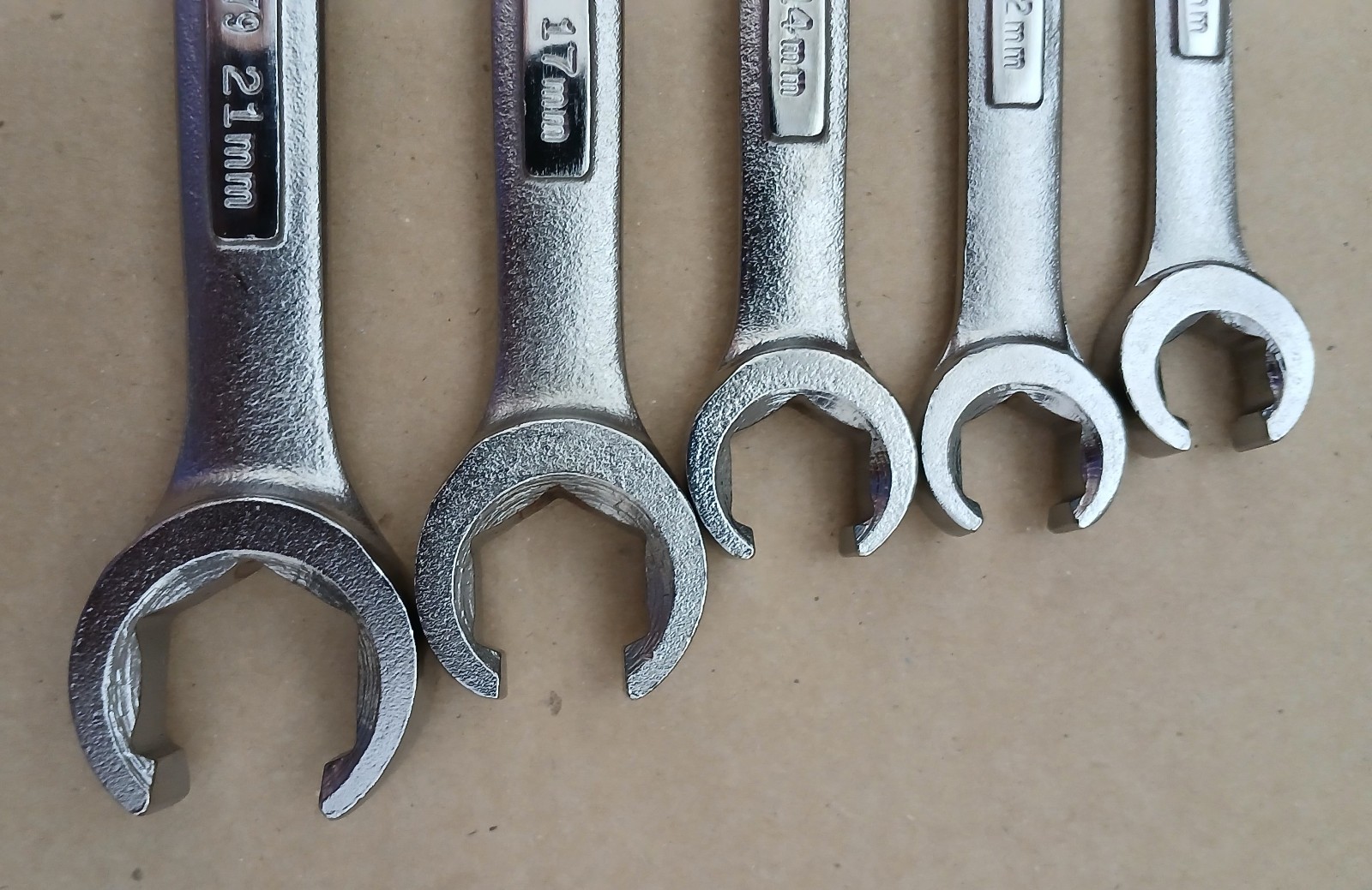 NEW CRAFTSMAN VINTAGE SEARS 5pc METRIC Flare Nut Wrench Set VA VV 9mm – 21mm USA