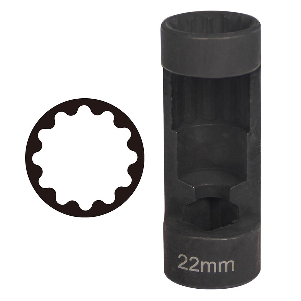 Chromium Vanadium Steel 1/2 Inch Drive 12 Point Strut Socket 16mm 18mm 22mm