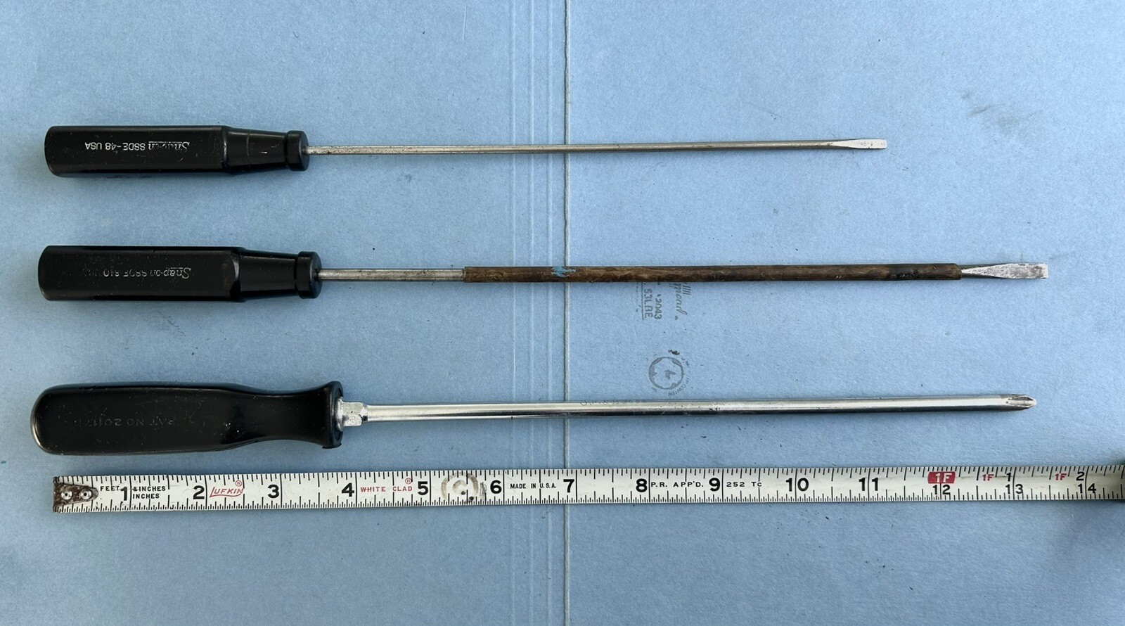 3-SNAP ON TOOLS SCREWDRIVERS FLAT SSDE48, SSDF610 and PHILLIPS SSDP102 USA