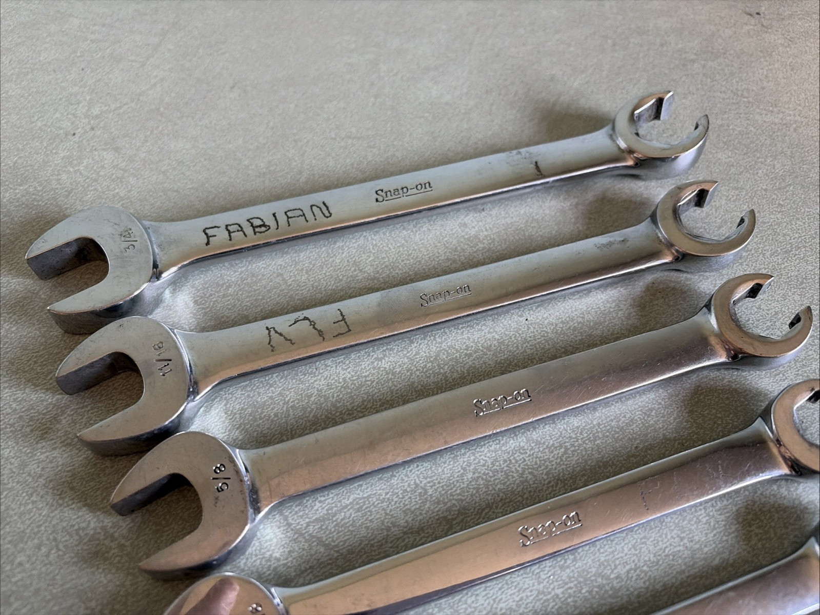 Snap On Tools Line Wrench 7 Piece Set SAE 5/16-3/4