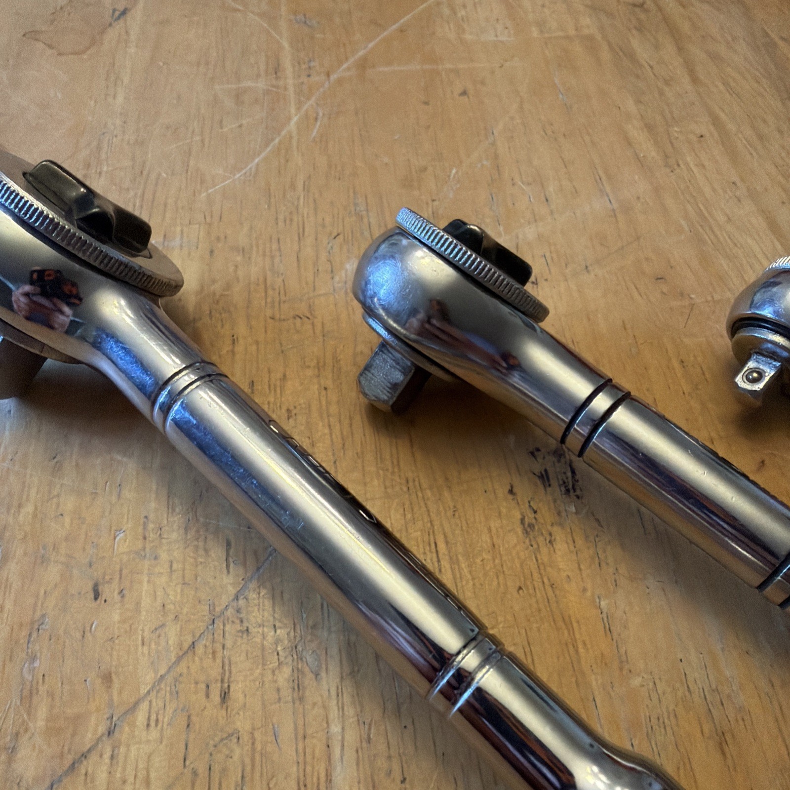 Craftsman 3 ratchet set Drive Thumb Wheel Tri-Wing Ratchets 943795-97 USA Used.