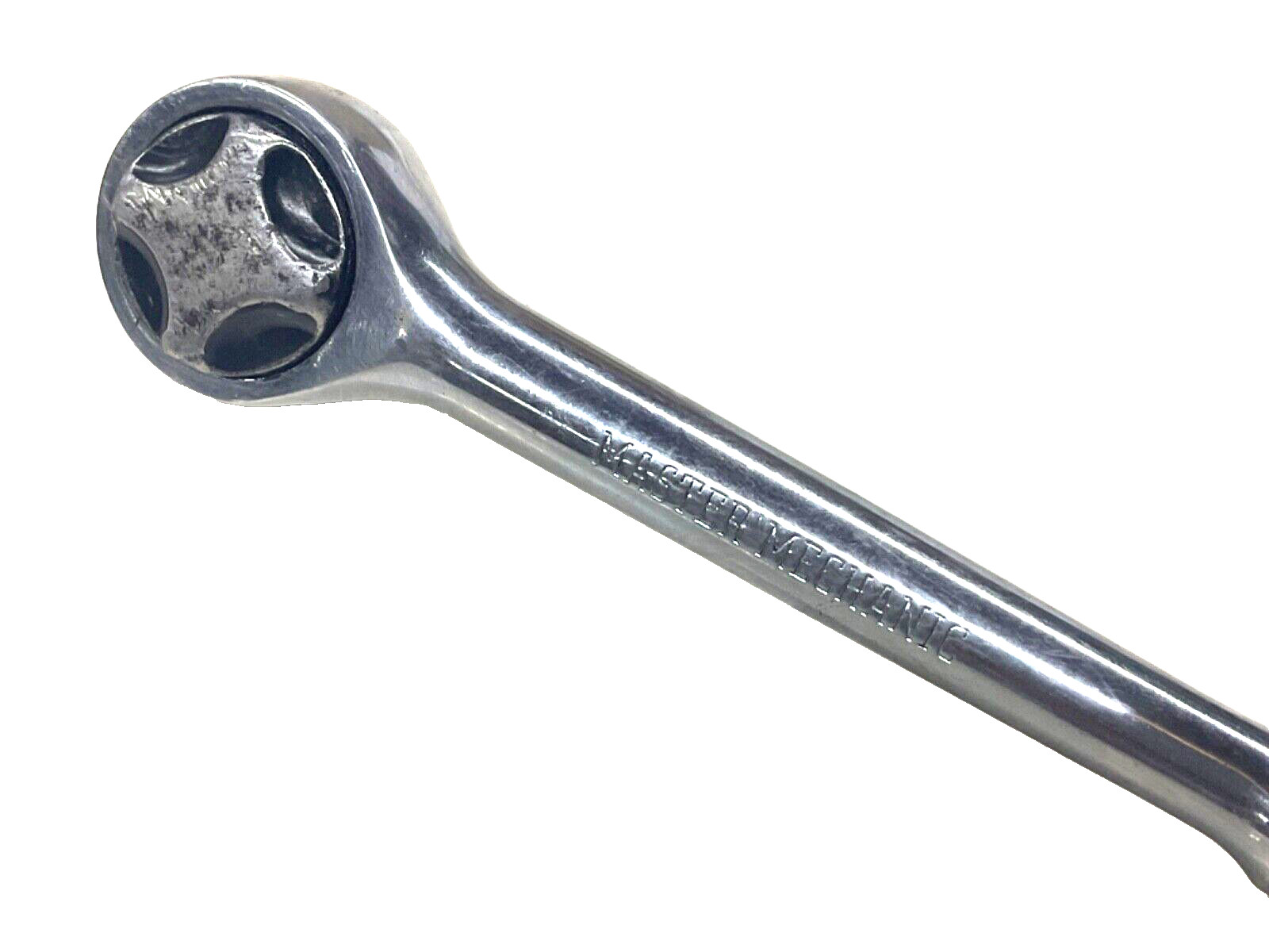 MASTER MECHANIC TOOLS 1/2” DRIVE ROUND HEAD RATCHET, CHROME, 10” LONG, P1660