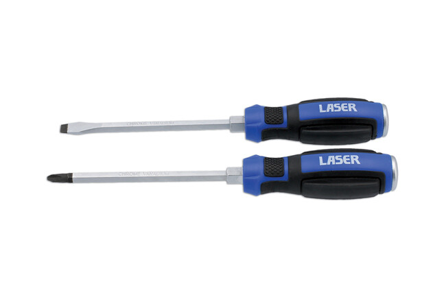 Laser 7938 2 Piece Pound Go-Through Screwdriver Set