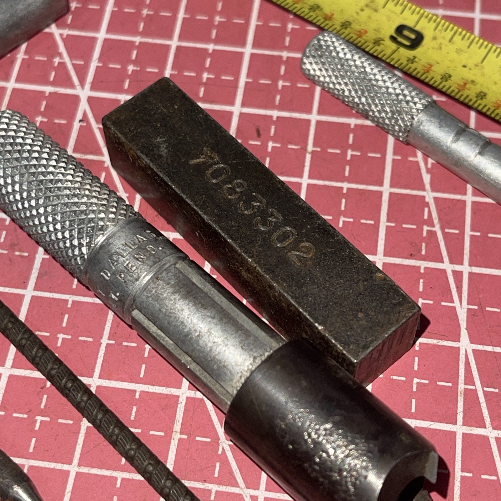 Machinist USA Micro Tool Lot Vintage Knurled MAYHEW General Textron Punch Screw