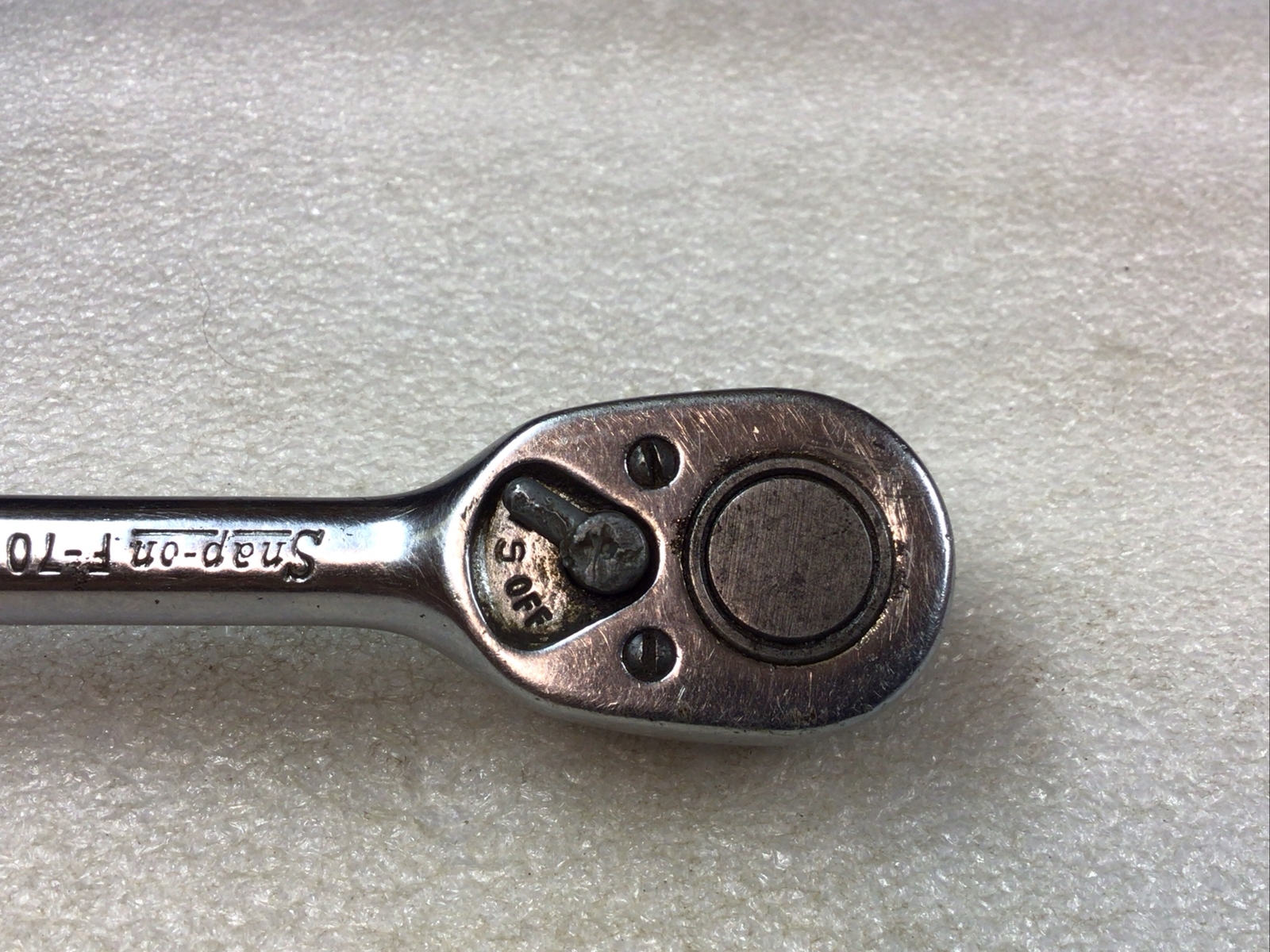 SNAP ON-#F70M – FERRET, 3/8″ DR. CHROME, RATCHET-USA-NICE-Vintage-