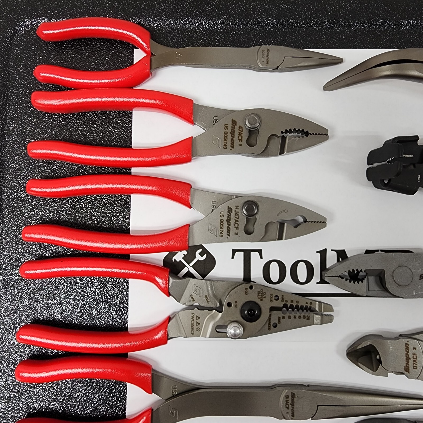 Snap-on Tools USA NEW 15pc RED Master Plier/Cutter/Stripper Set LN46ACF + MORE