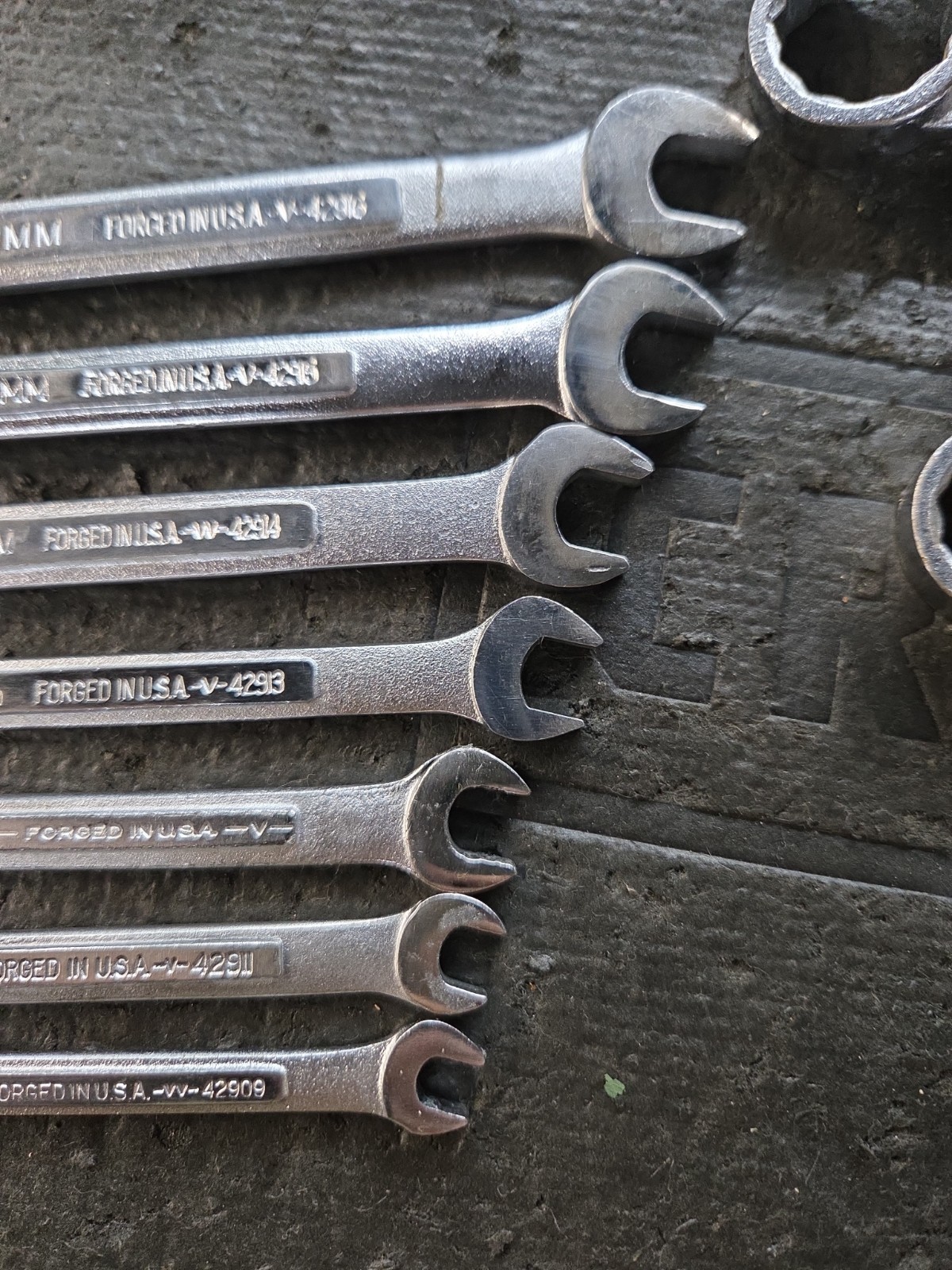 Vintage Craftsman USA 20 Pc Metric Combo Wrench Set V, VV 6-24 , 27mm.