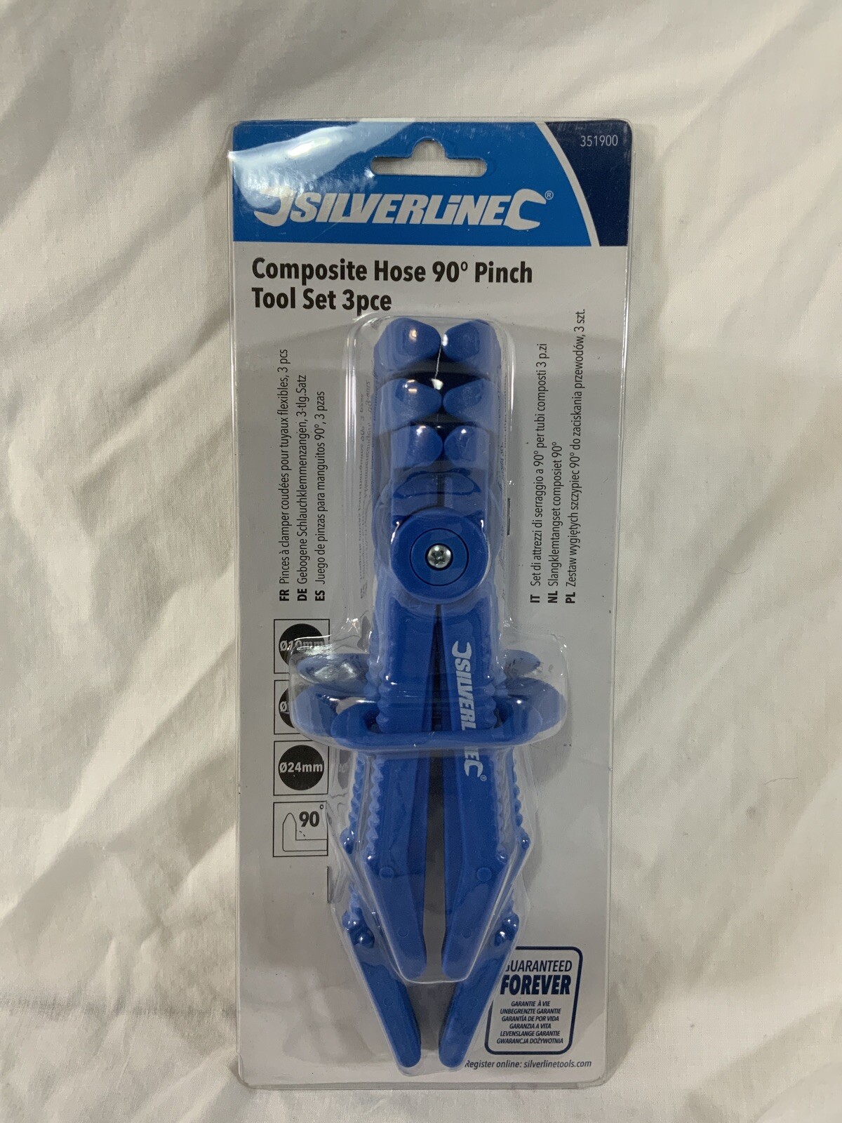 Silverline Composite Hose 90° Pinch Tool Set 3 pieces