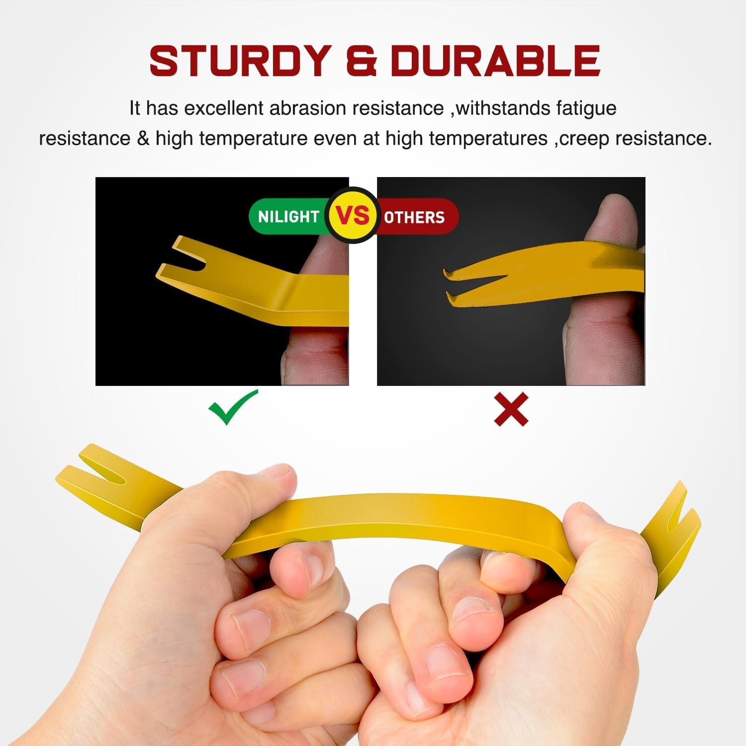 Nilight 8PCS Auto Trim Removal Tool Kit No-Scratch Removal Tool Kit